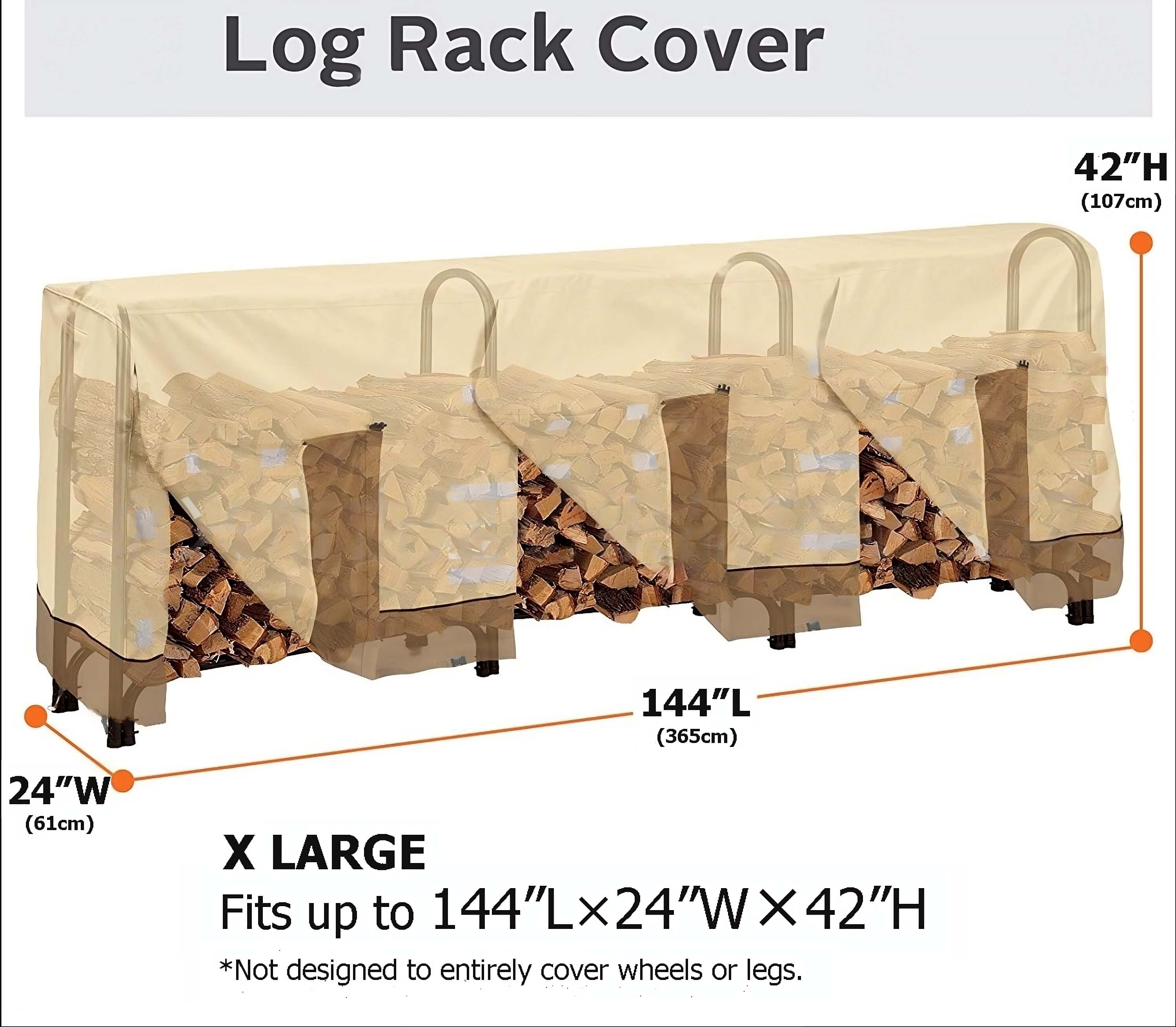 Outdoor Waterproof Firewood Cover