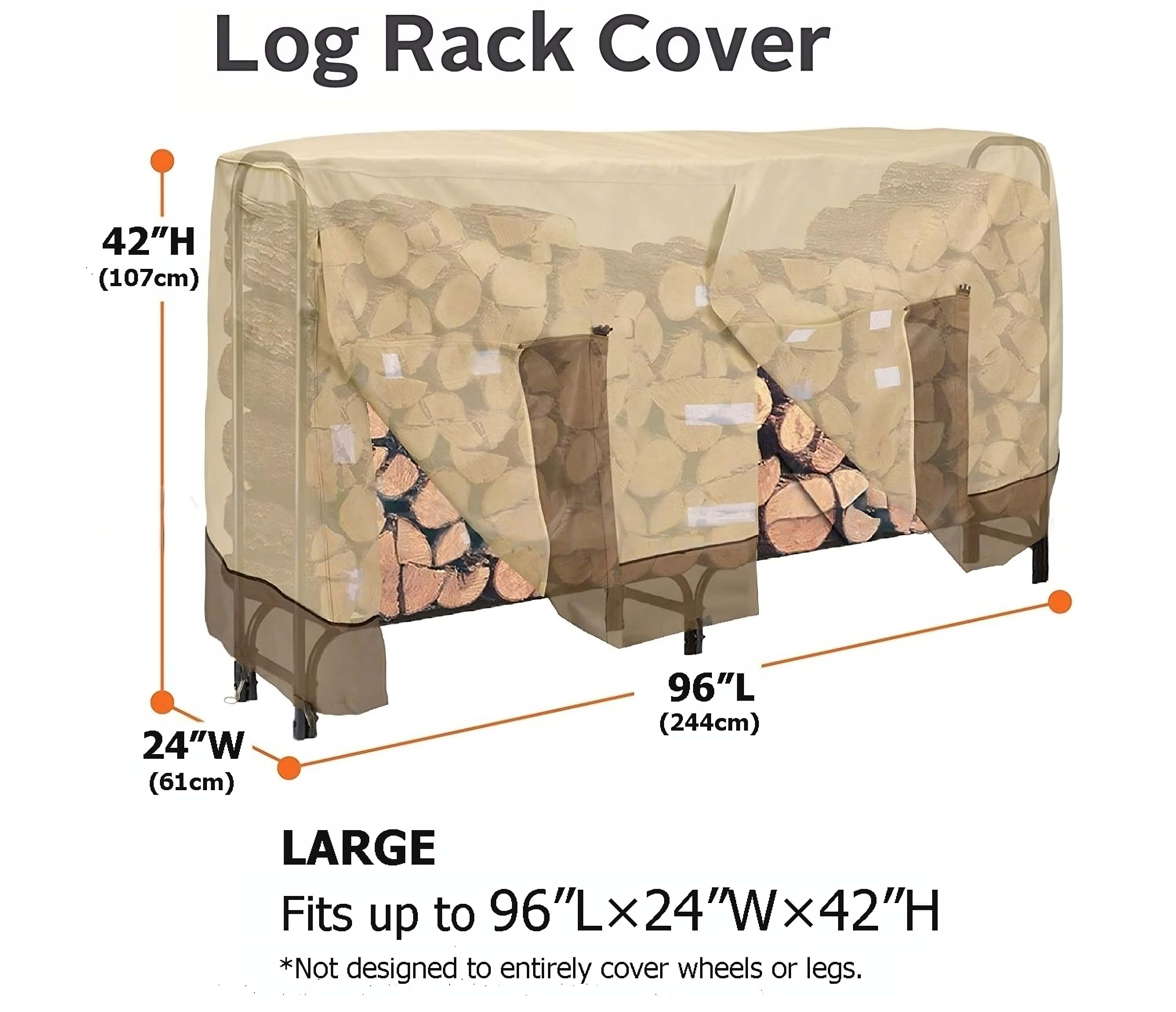 Outdoor Waterproof Firewood Cover