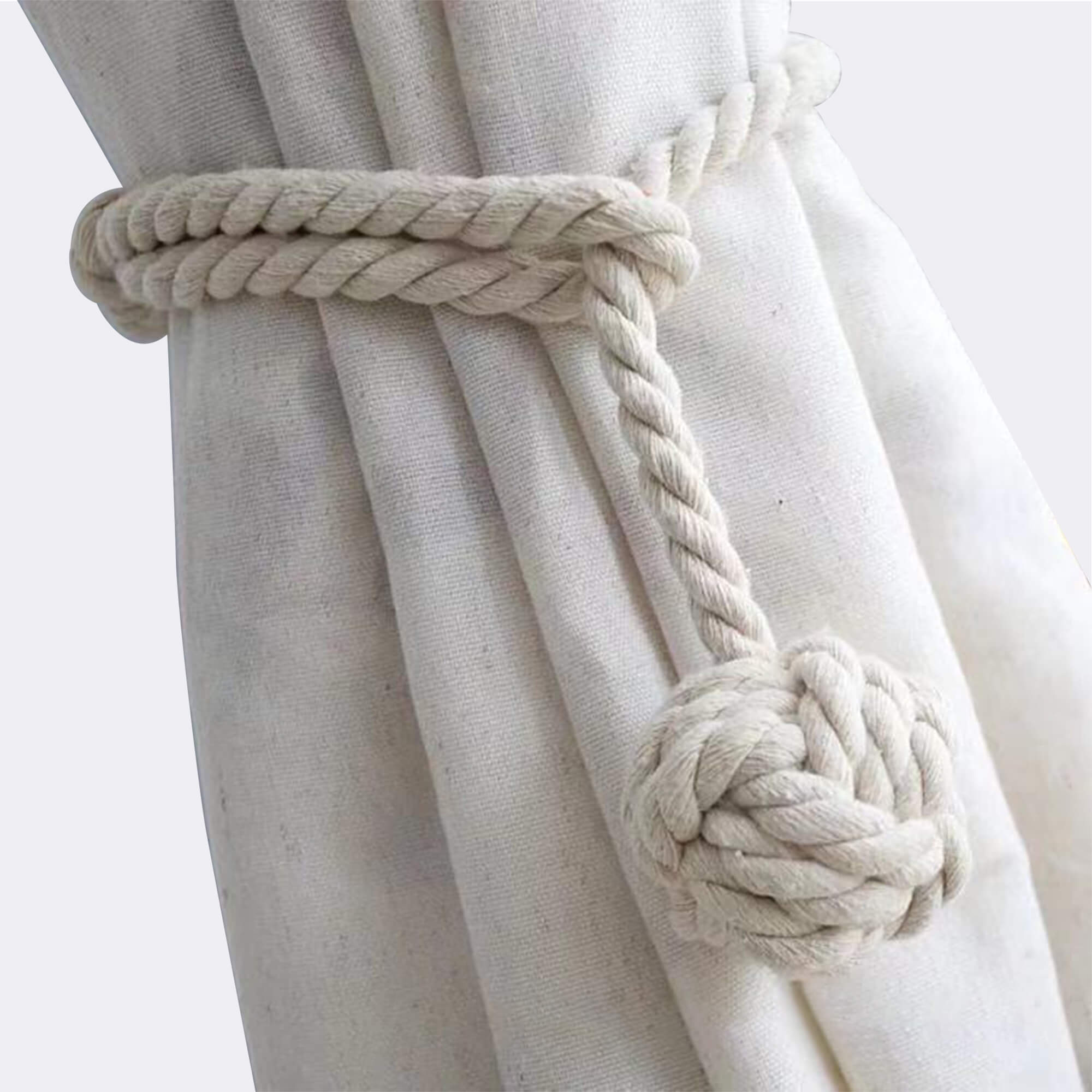 Curtain Tie Backs Handmade Cotton Rope 1 Pcs