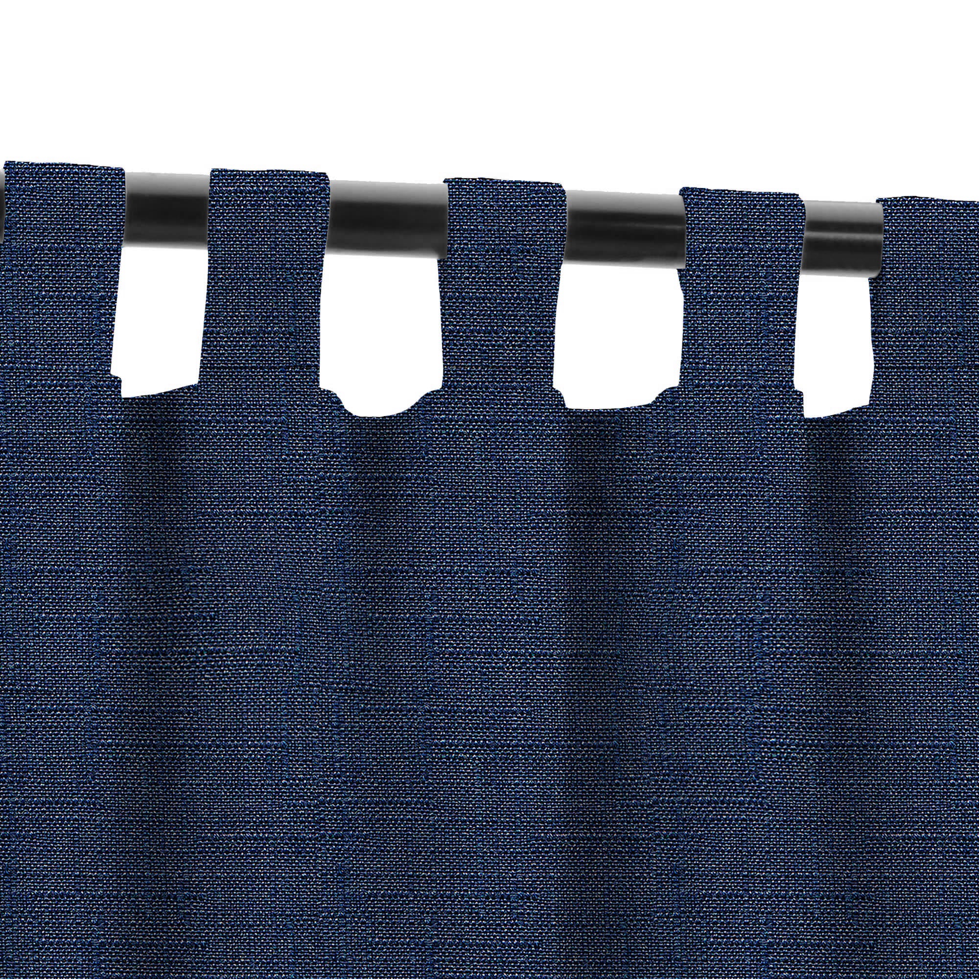 PENGI Outdoor Curtains Waterproof - Linen Eclipse Blue