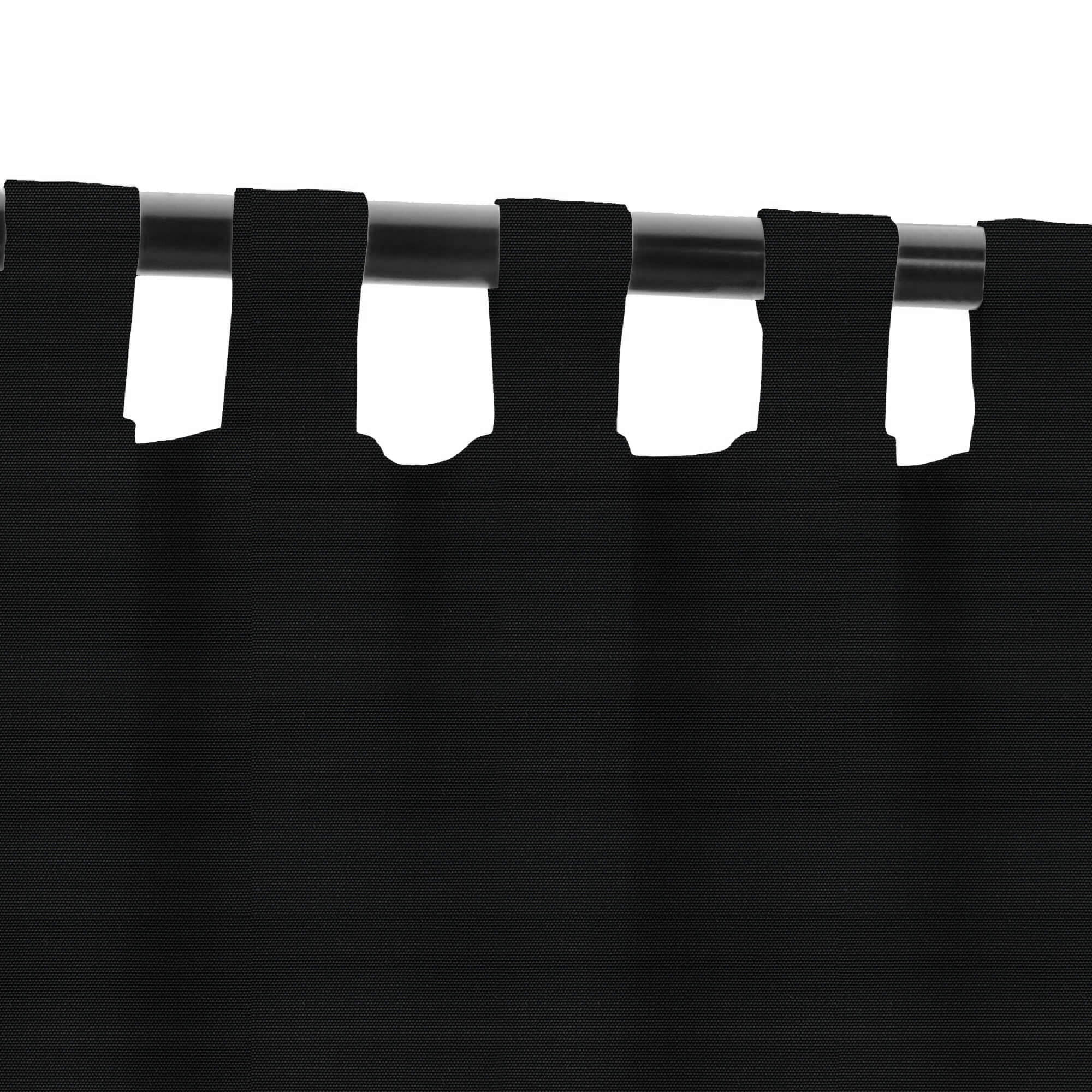 PENGI Outdoor Curtains Waterproof - Pure Black