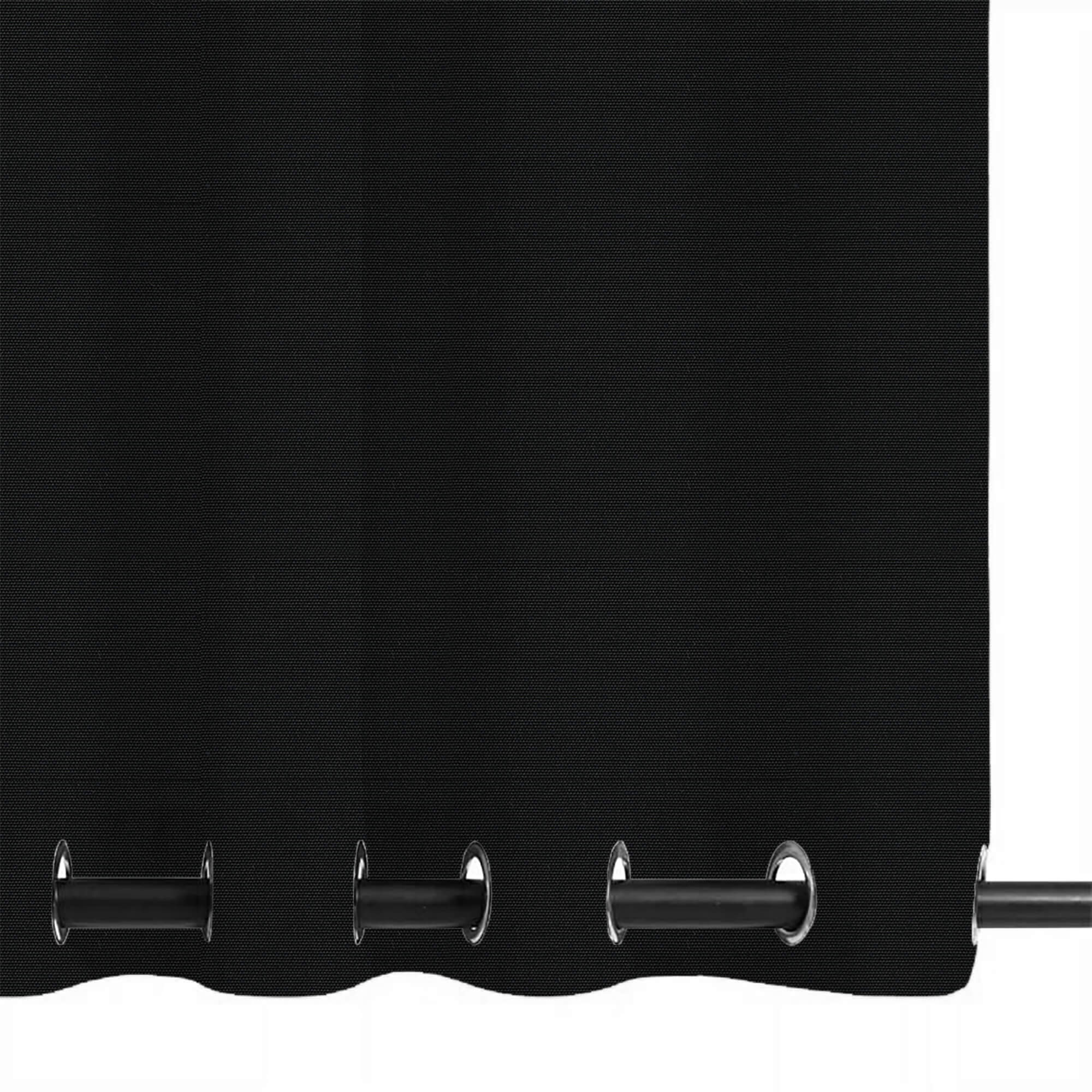 PENGI Outdoor Curtains Waterproof - Pure Black