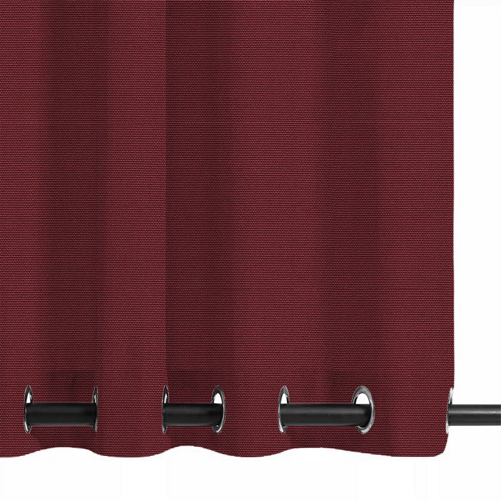PENGI Outdoor Curtains Waterproof - Pure Ruby Wine