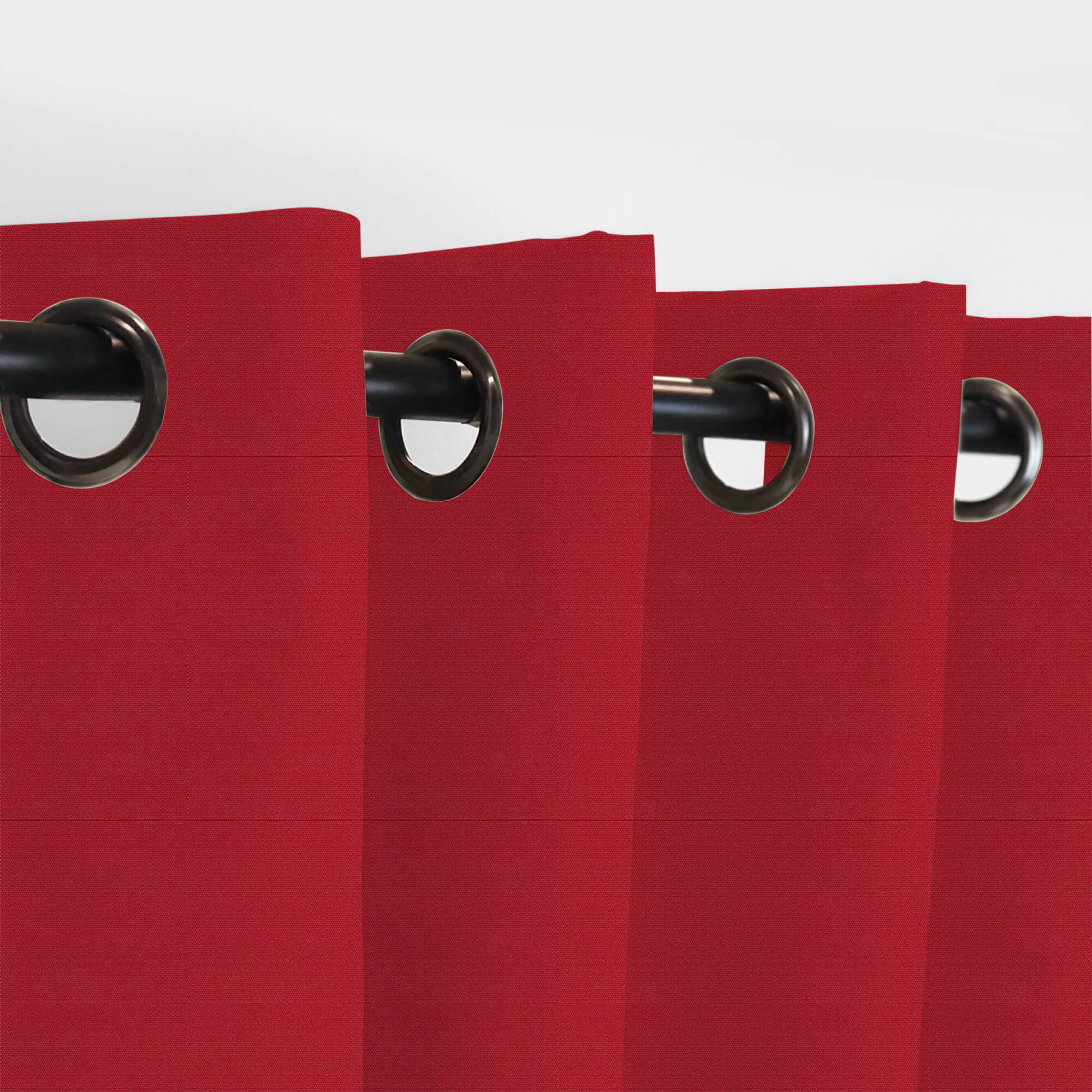 PENGI Outdoor Curtains Waterproof - Pure Rococco Red