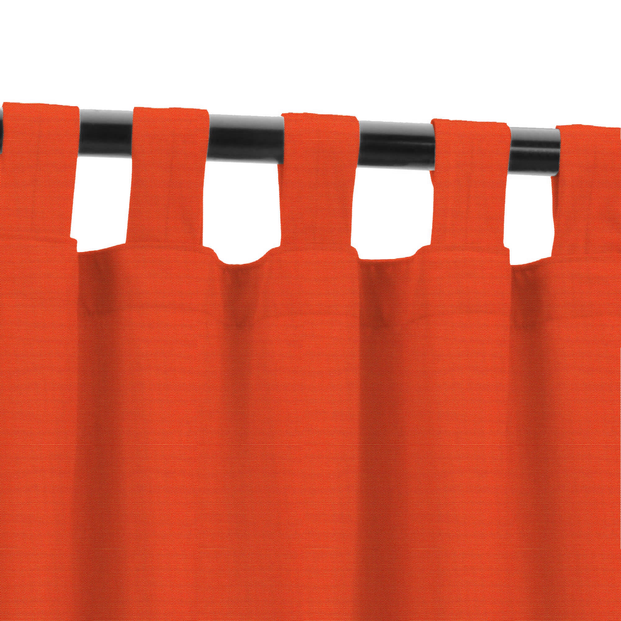 PENGI Outdoor Curtains Waterproof- Pure Red Orange