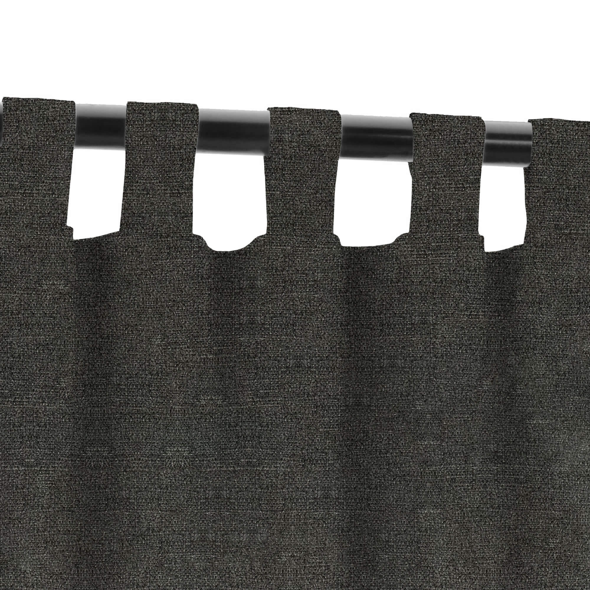 PENGI Outdoor Curtains Waterproof - Linen Dark Gray
