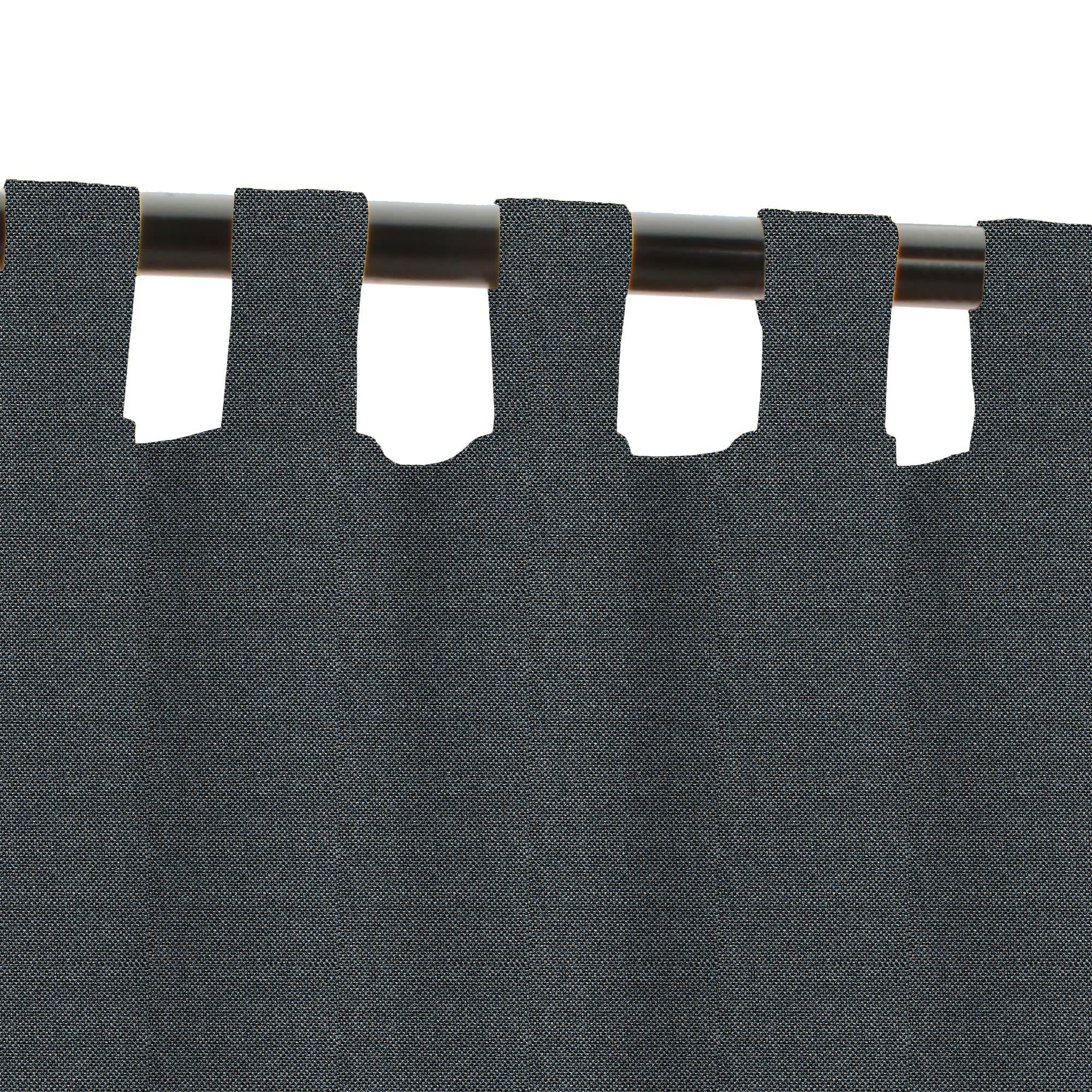 PENGI Outdoor Curtains Waterproof - Sailcloth Dark Gray