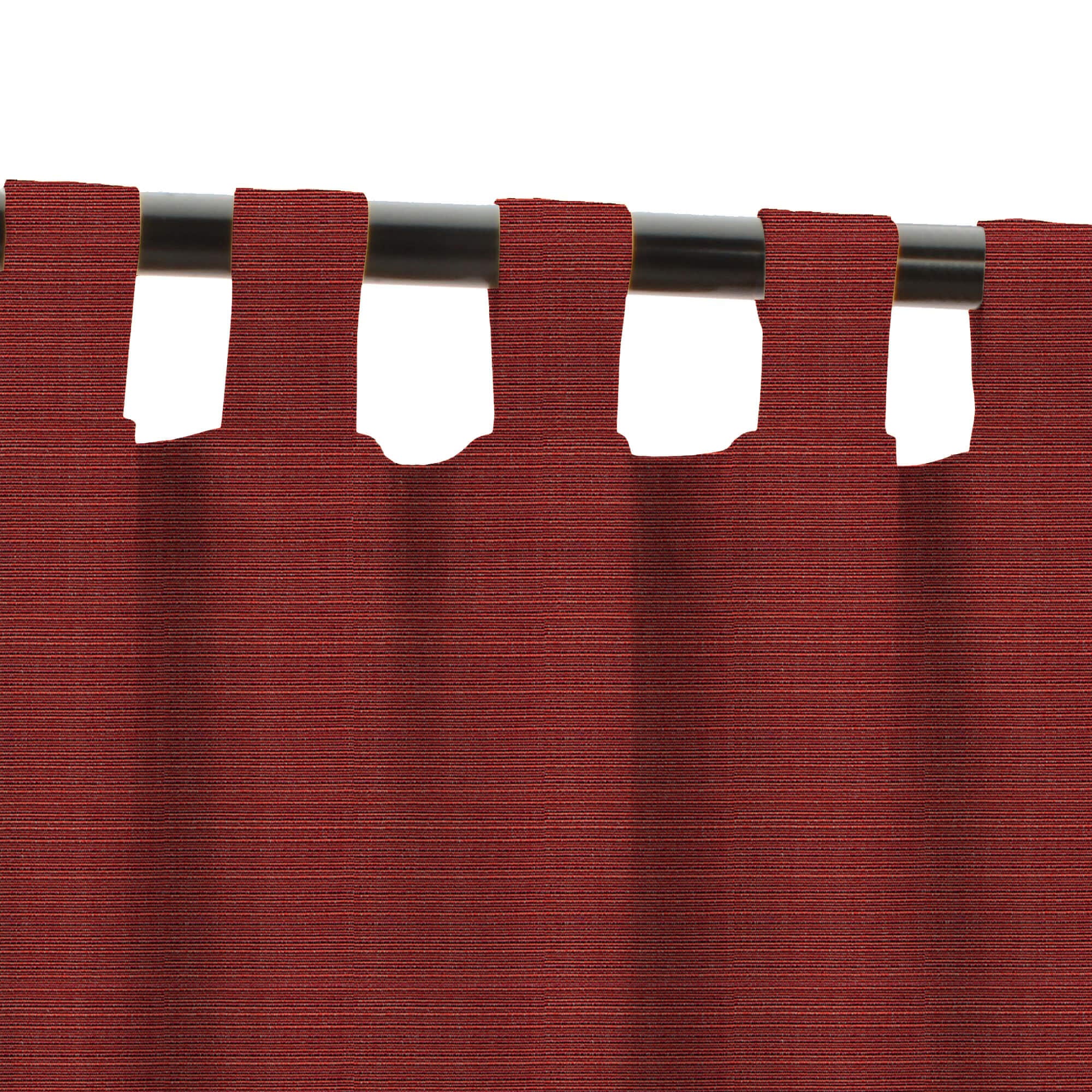 PENGI Outdoor Curtains Waterproof- Bamboo Brick Red