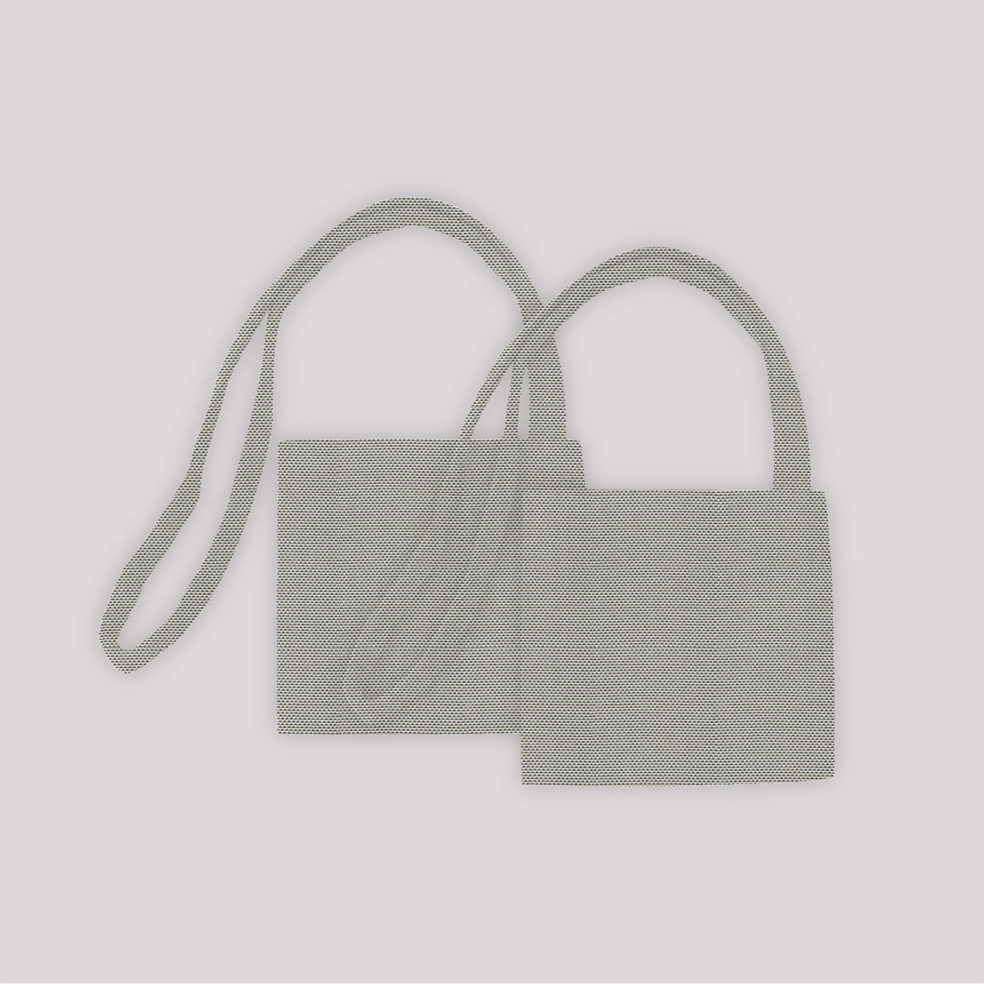 PENGI Outdoor Curtains Waterproof- Canvas Misty Gray