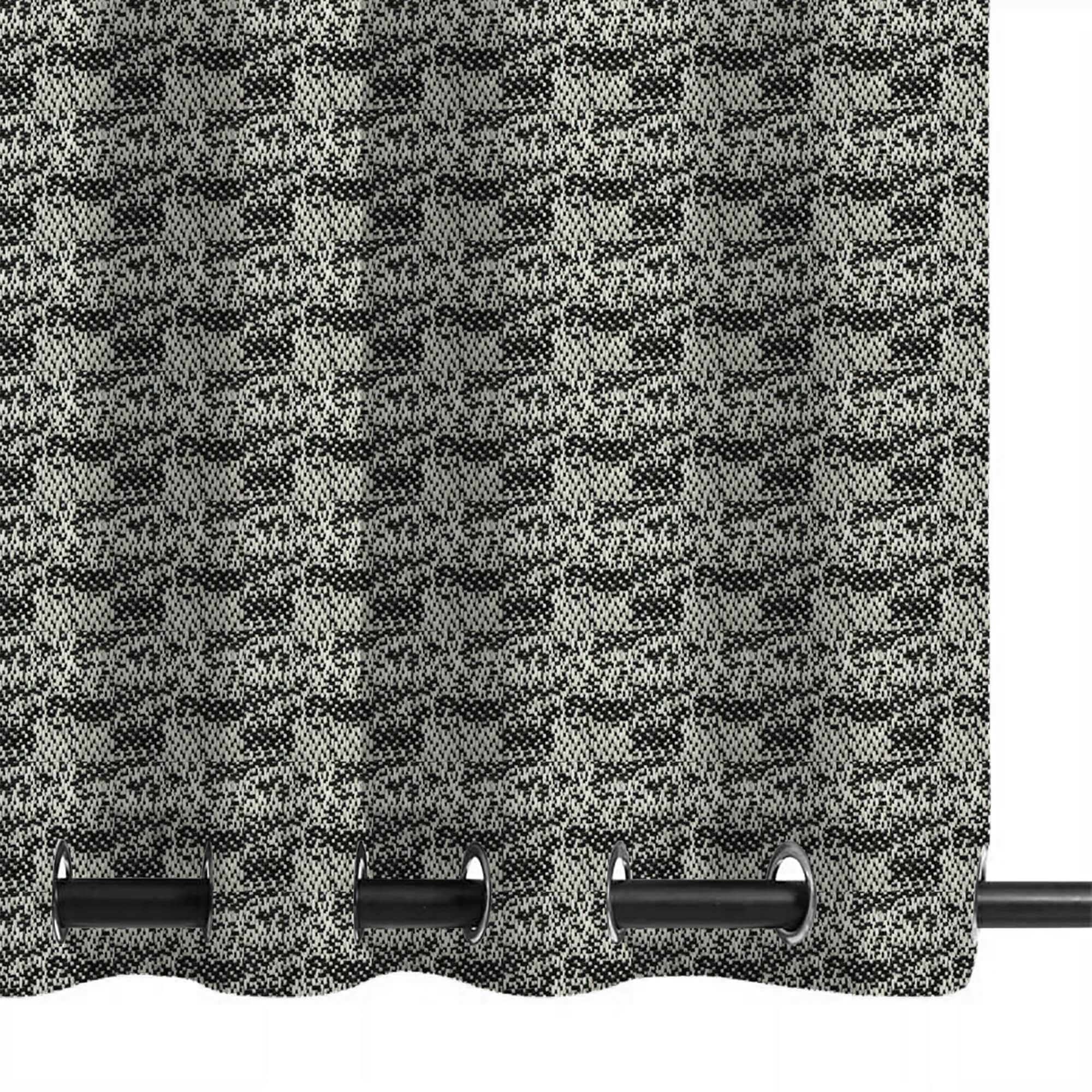 PENGI Outdoor Curtains Waterproof - Scenery Black and White