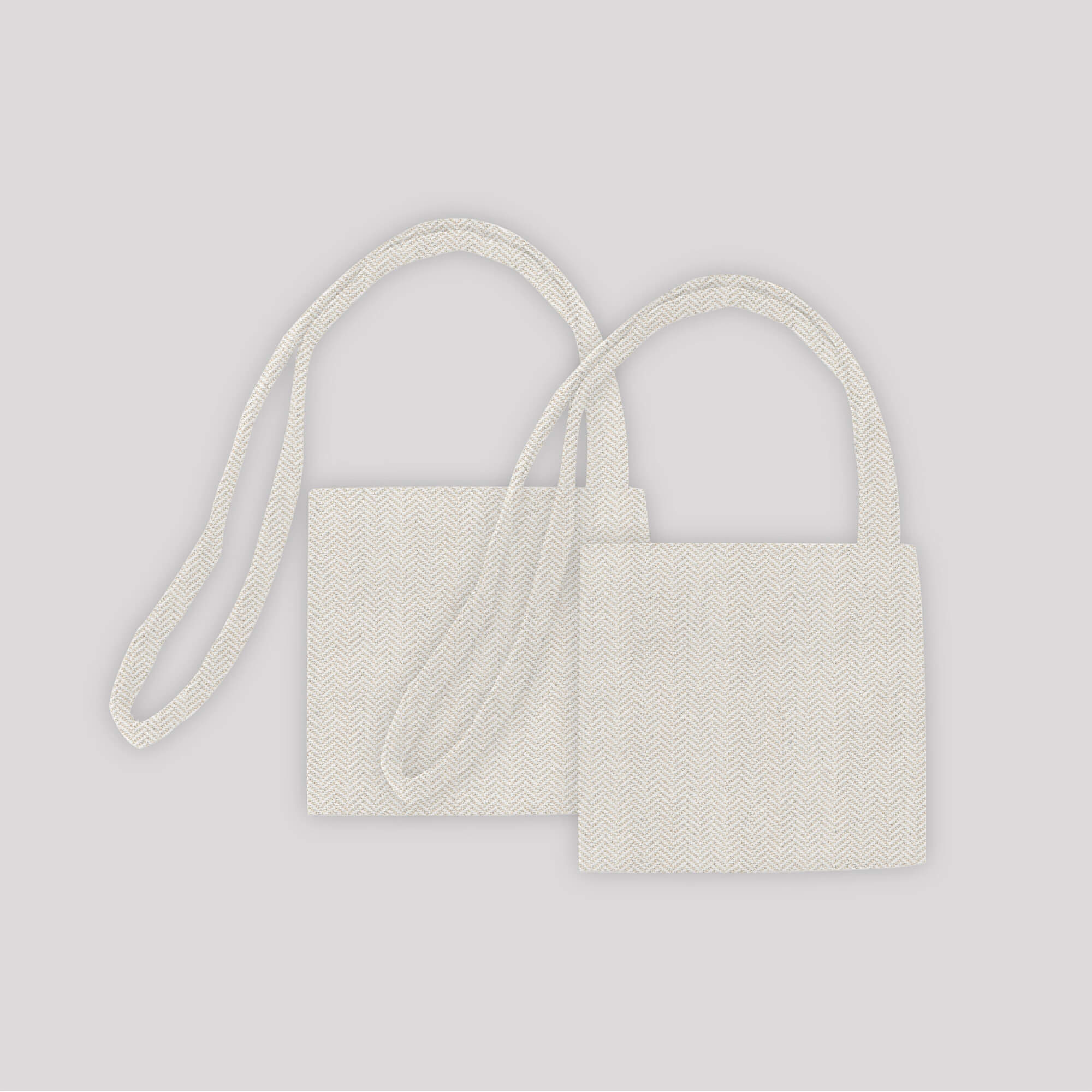 PENGI Outdoor Curtains Waterproof- Herringbone Bleached Sand