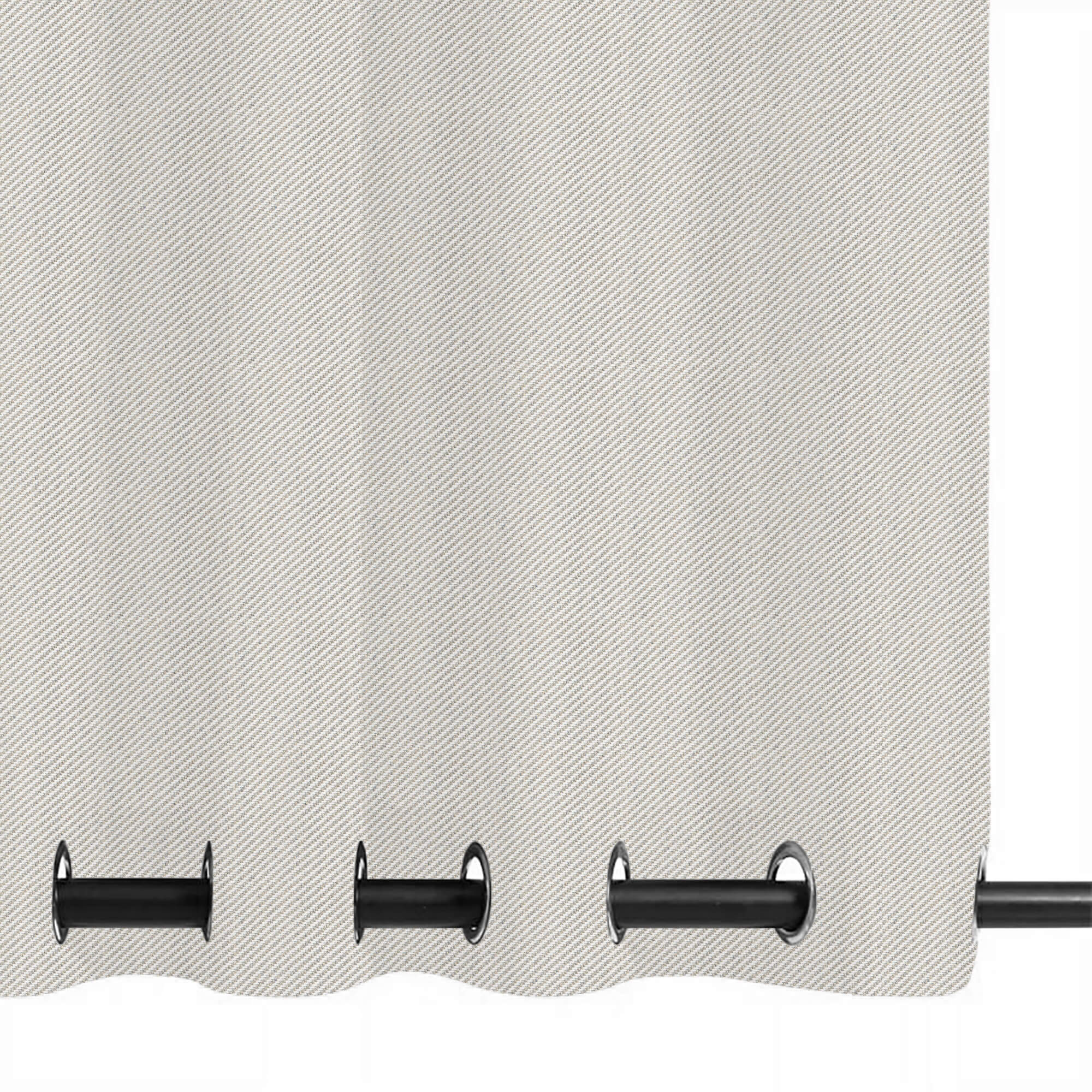 PENGI Outdoor Curtains Waterproof - Twill Bleached Sand