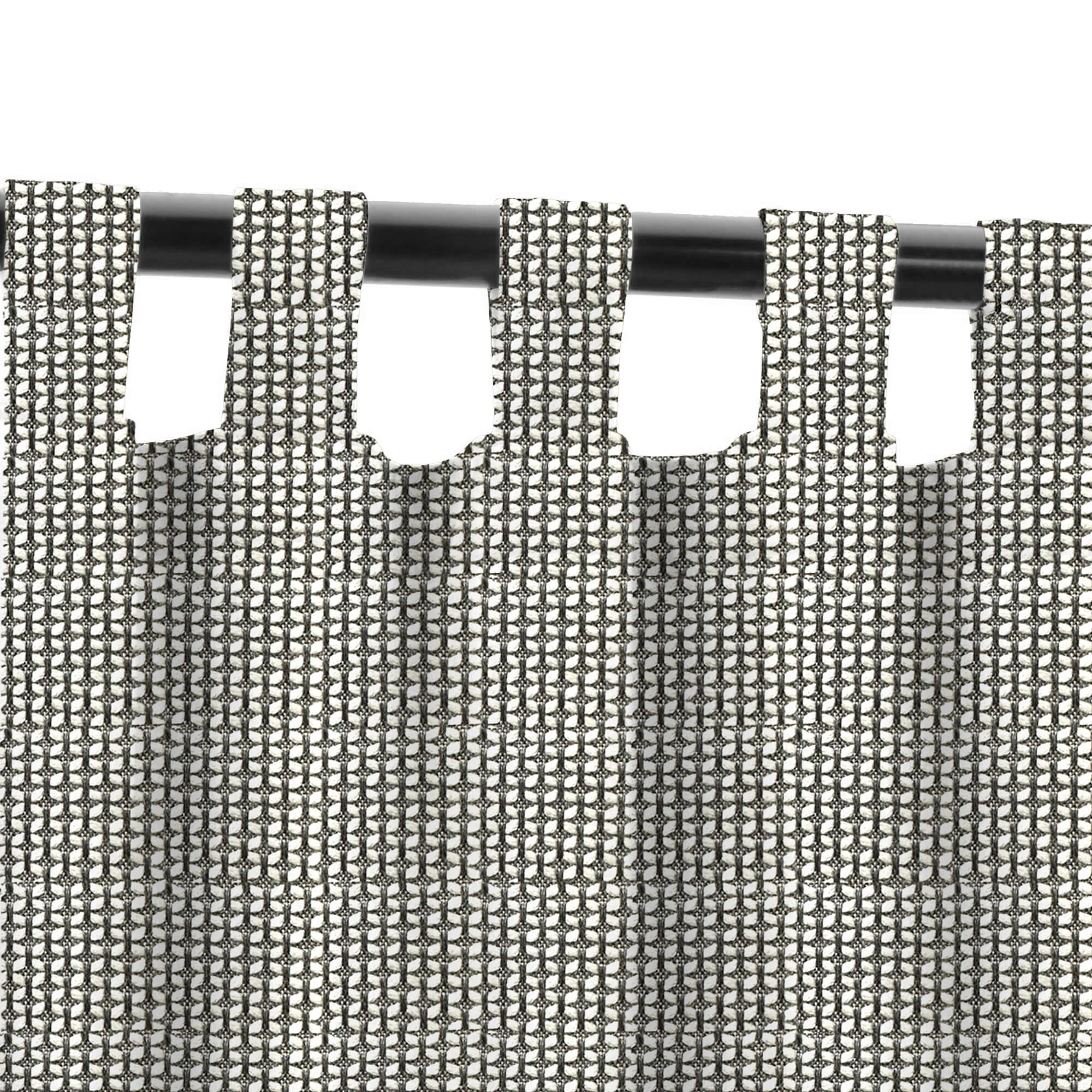 PENGI Outdoor Curtains Waterproof - Furcation Misty Gray
