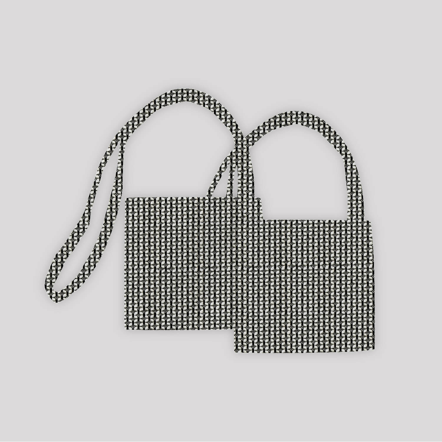 PENGI Outdoor Curtains Waterproof - Furcation Black and White