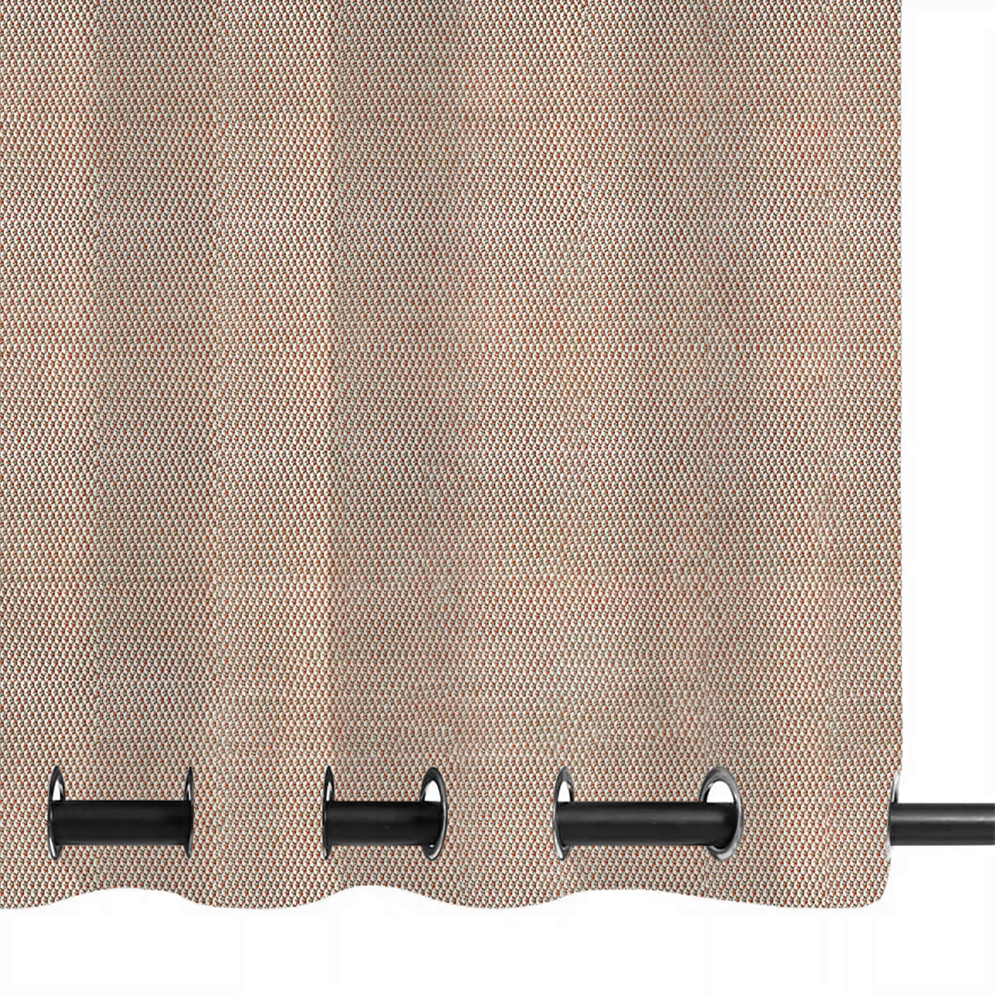 PENGI Outdoor Curtains Waterproof - Desert Red Bean