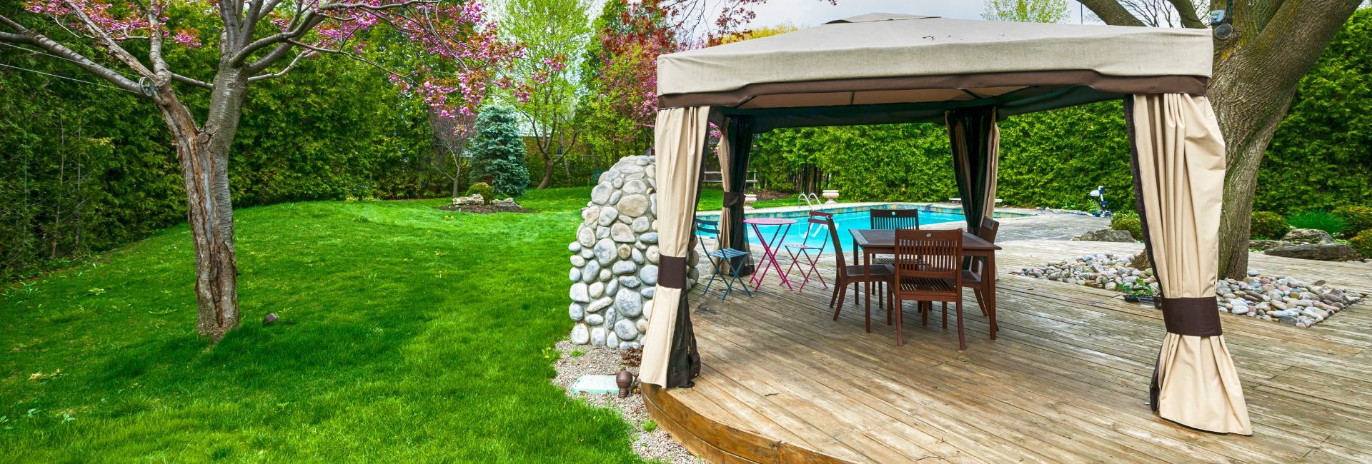 Snowcity Curtains Waterproof, Blackout, Outdoor Curtains for Patio