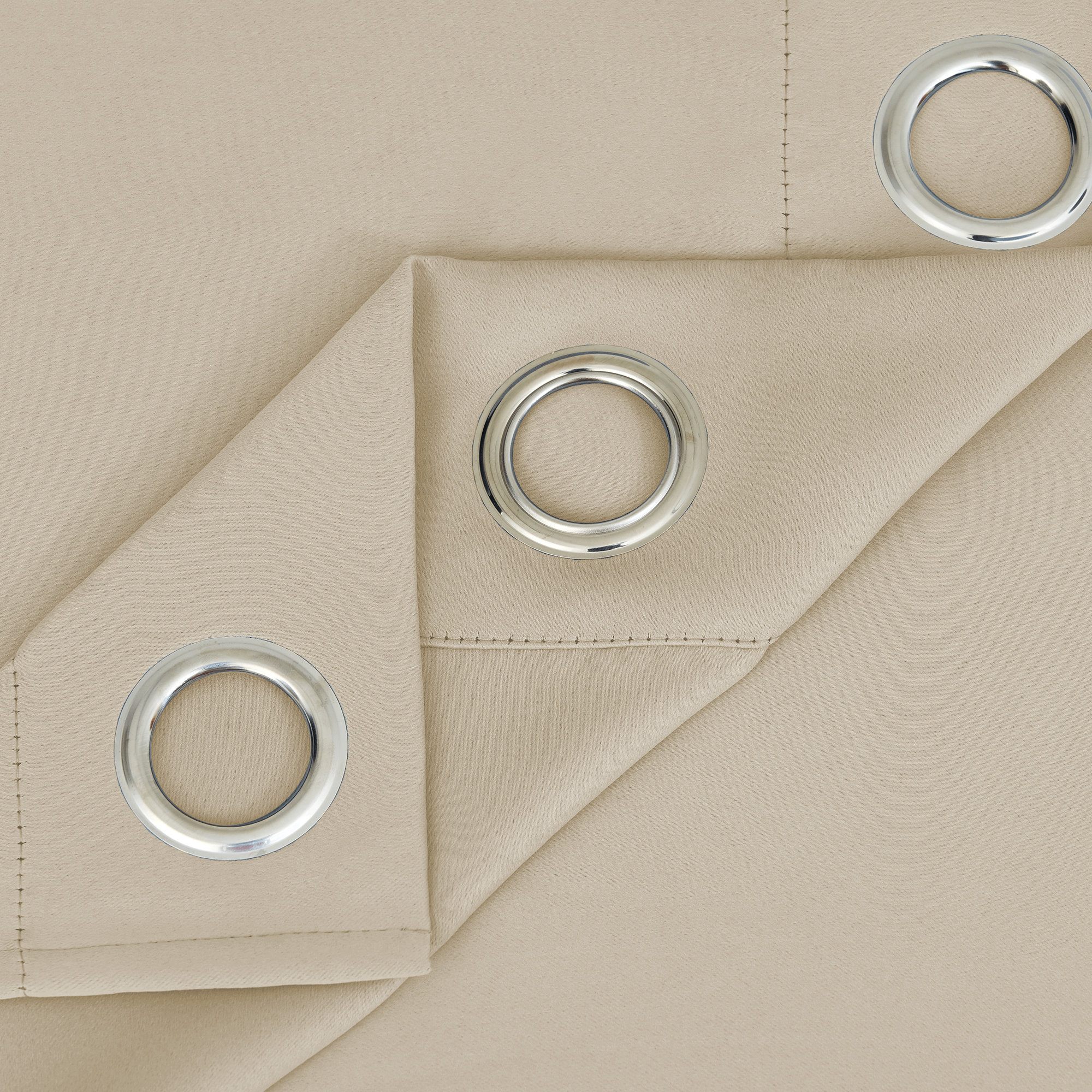 Snowcity Outdoor Curtains Waterproof Grommet Top 1 Panel - Biscotti Beige