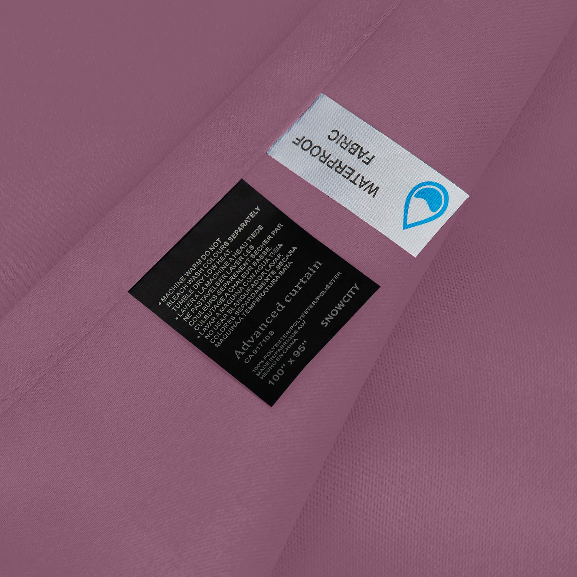 Snowcity Outdoor Curtains Waterproof Grommet Top 1 Panel - Plum