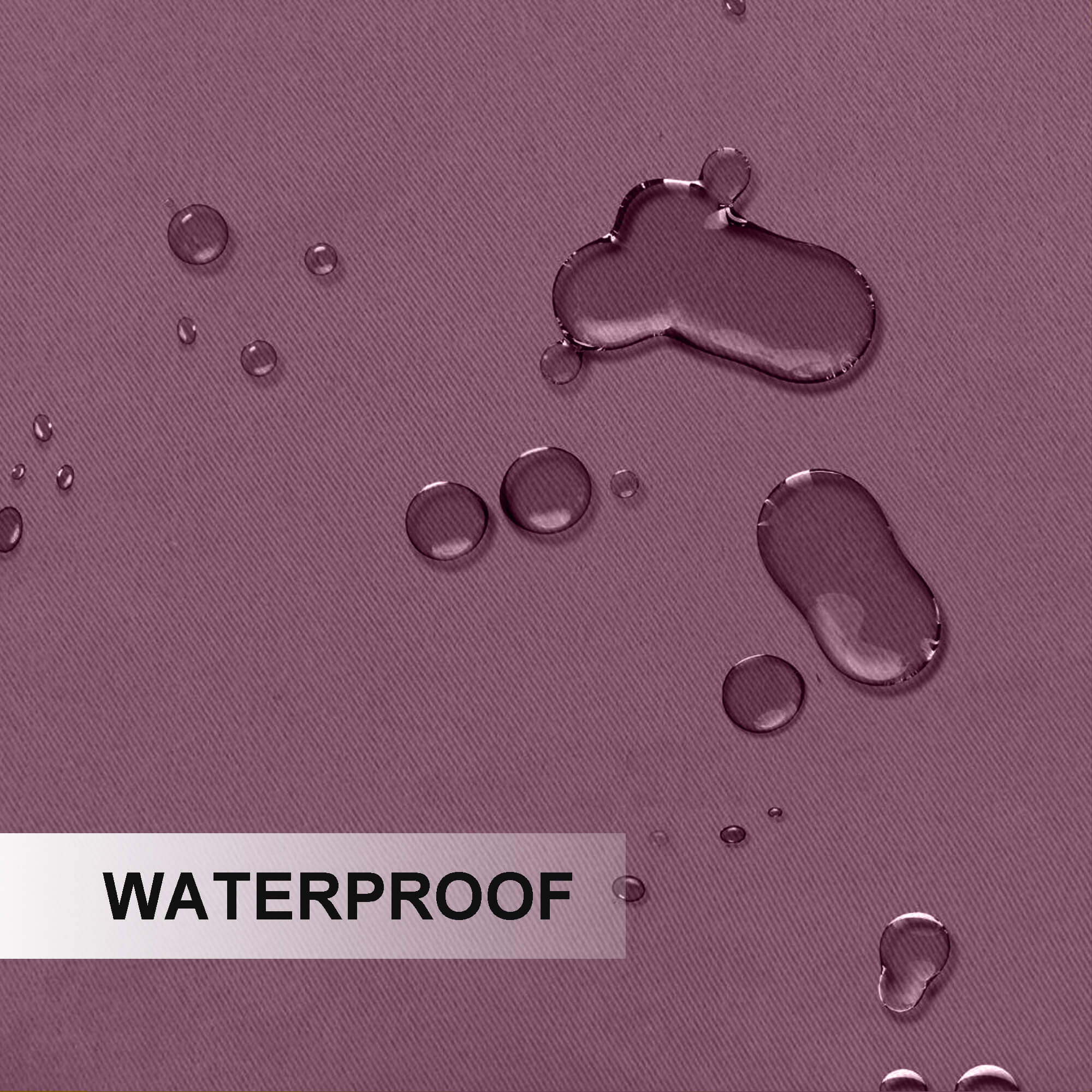 Snowcity Outdoor Curtains Waterproof Grommet Top 1 Panel - Plum