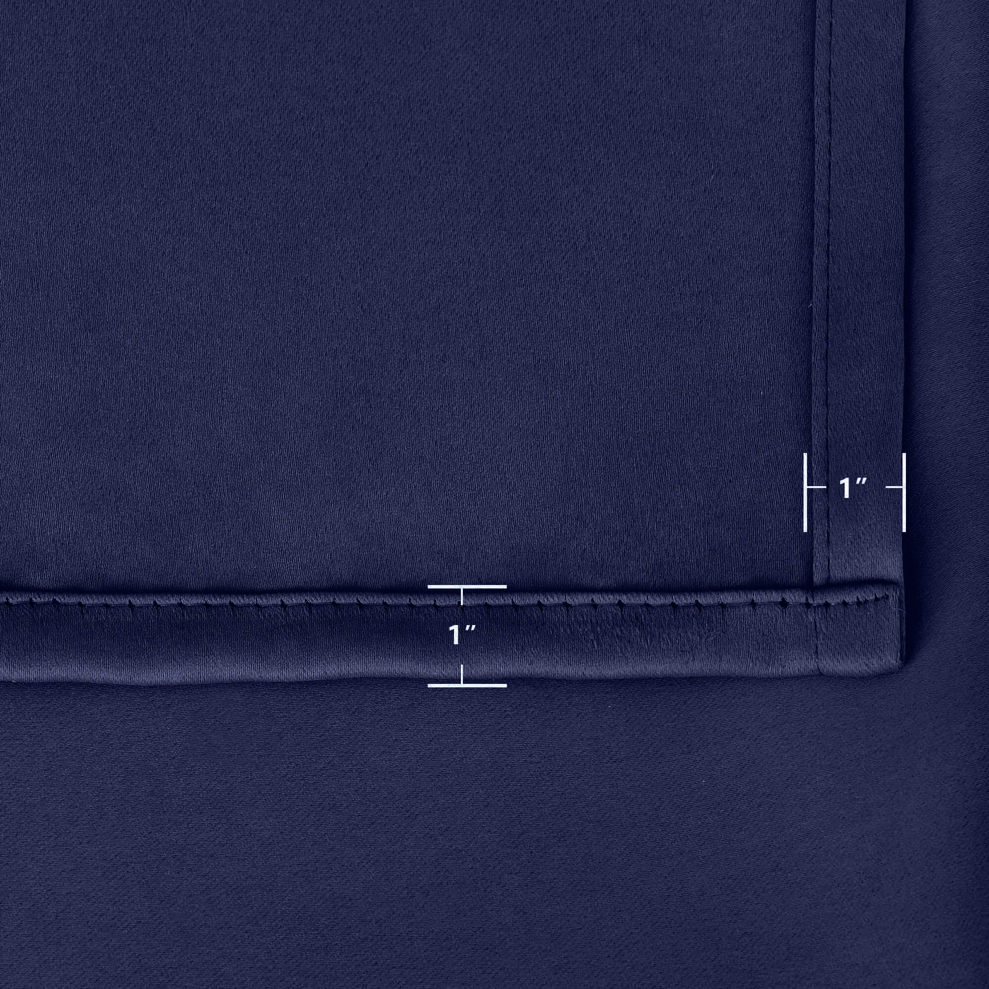 Snowcity Outdoor Curtains Waterproof Grommet Top & Bottom 1 Panel - Navy