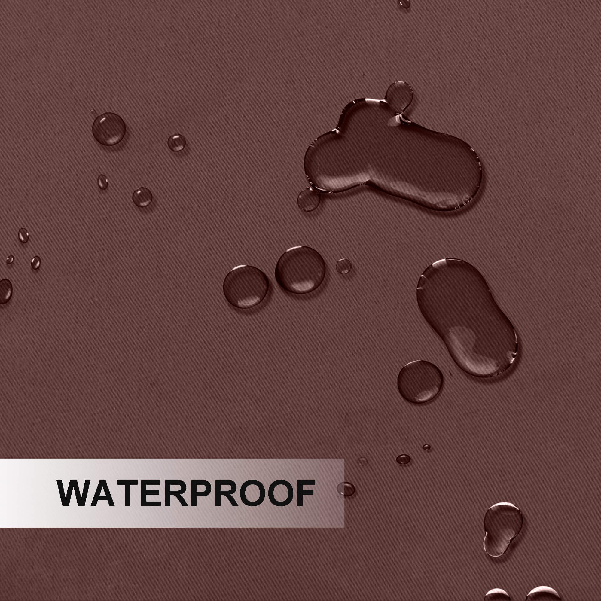 Snowcity Outdoor Curtains Waterproof Grommet Top 1 Panel - Bay Brown