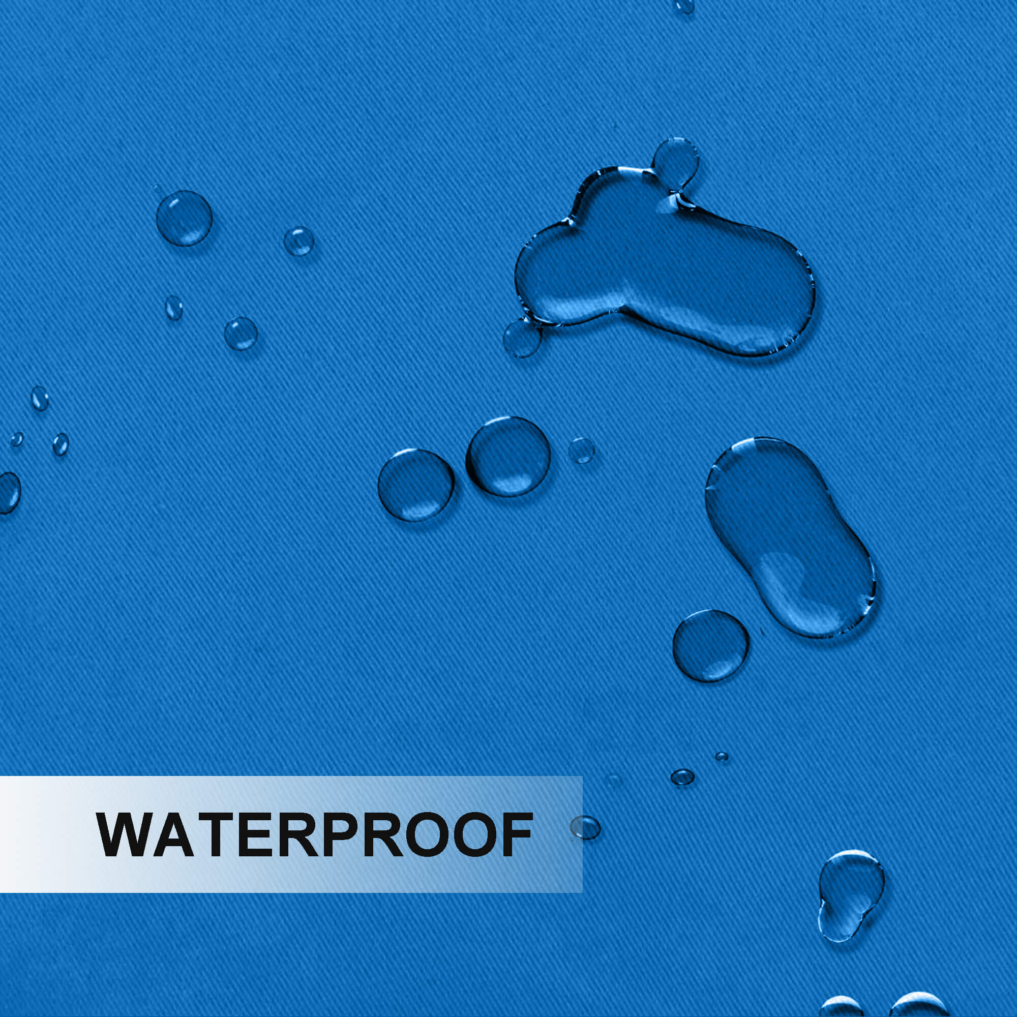 Snowcity Outdoor Curtains Waterproof Grommet Top & Bottom 1 Panel - Pacific Blue