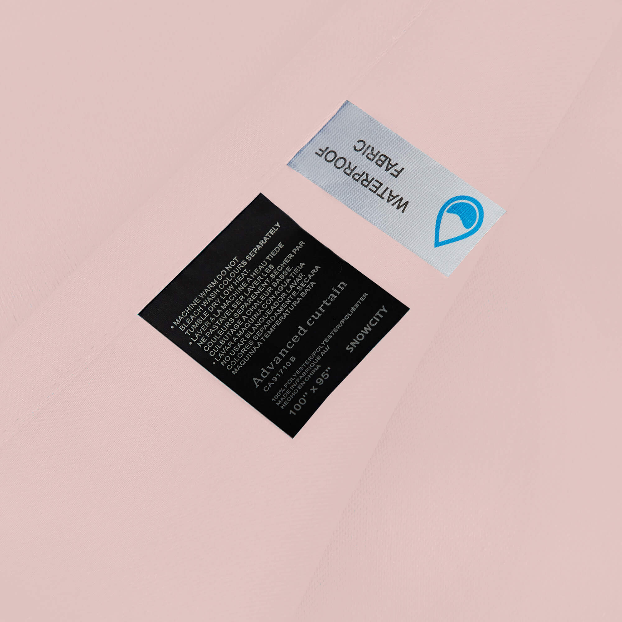 Snowcity Outdoor Curtains Waterproof Grommet Top & Bottom 1 Panel - Rose Dust