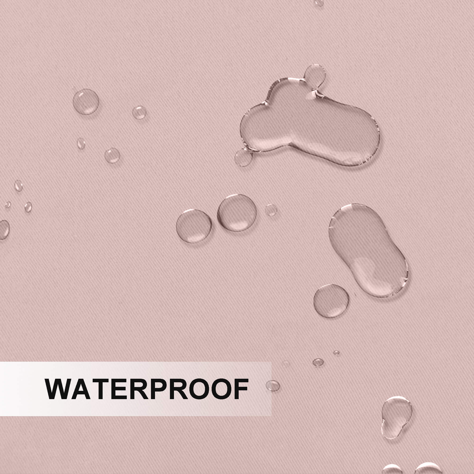 Snowcity Outdoor Curtains Waterproof Grommet Top & Bottom 1 Panel - Rose Dust