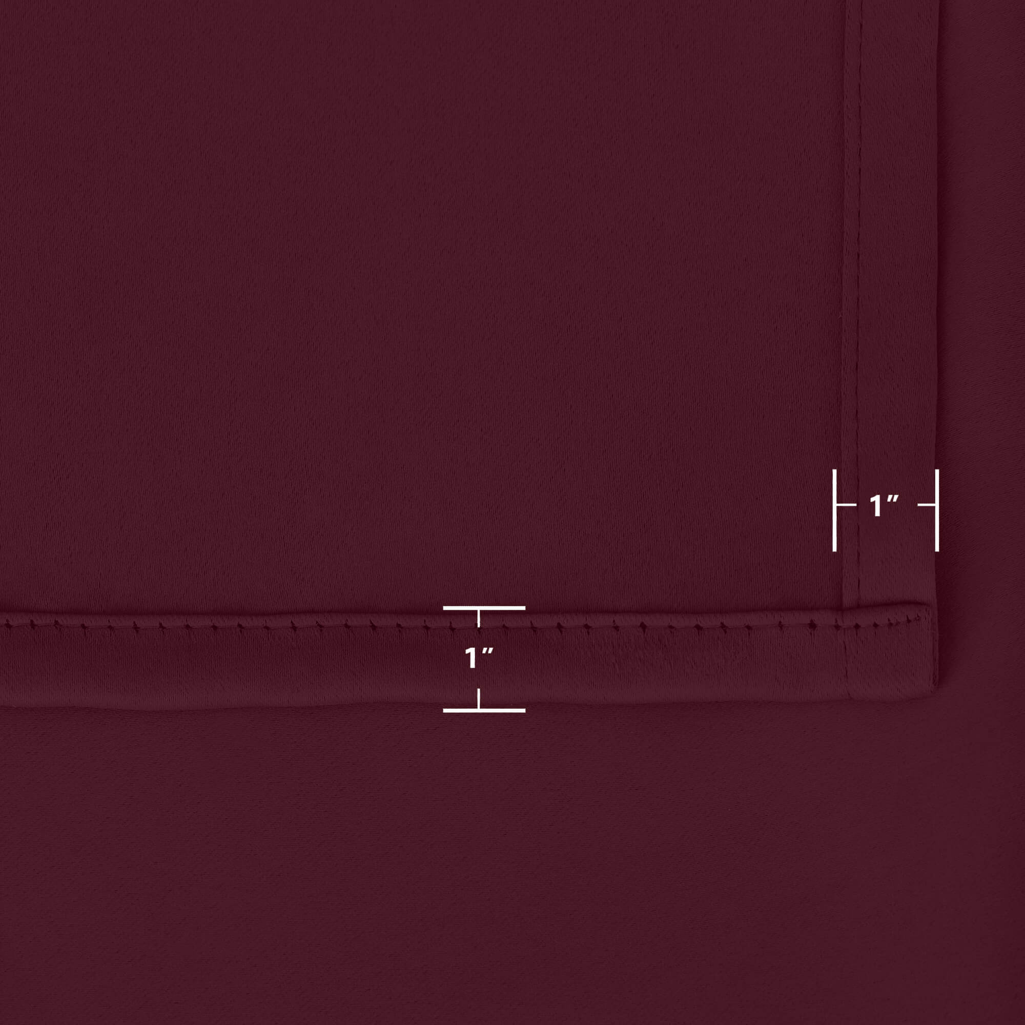 Snowcity Outdoor Curtains Waterproof Grommet Top & Bottom 1 Panel - Wine