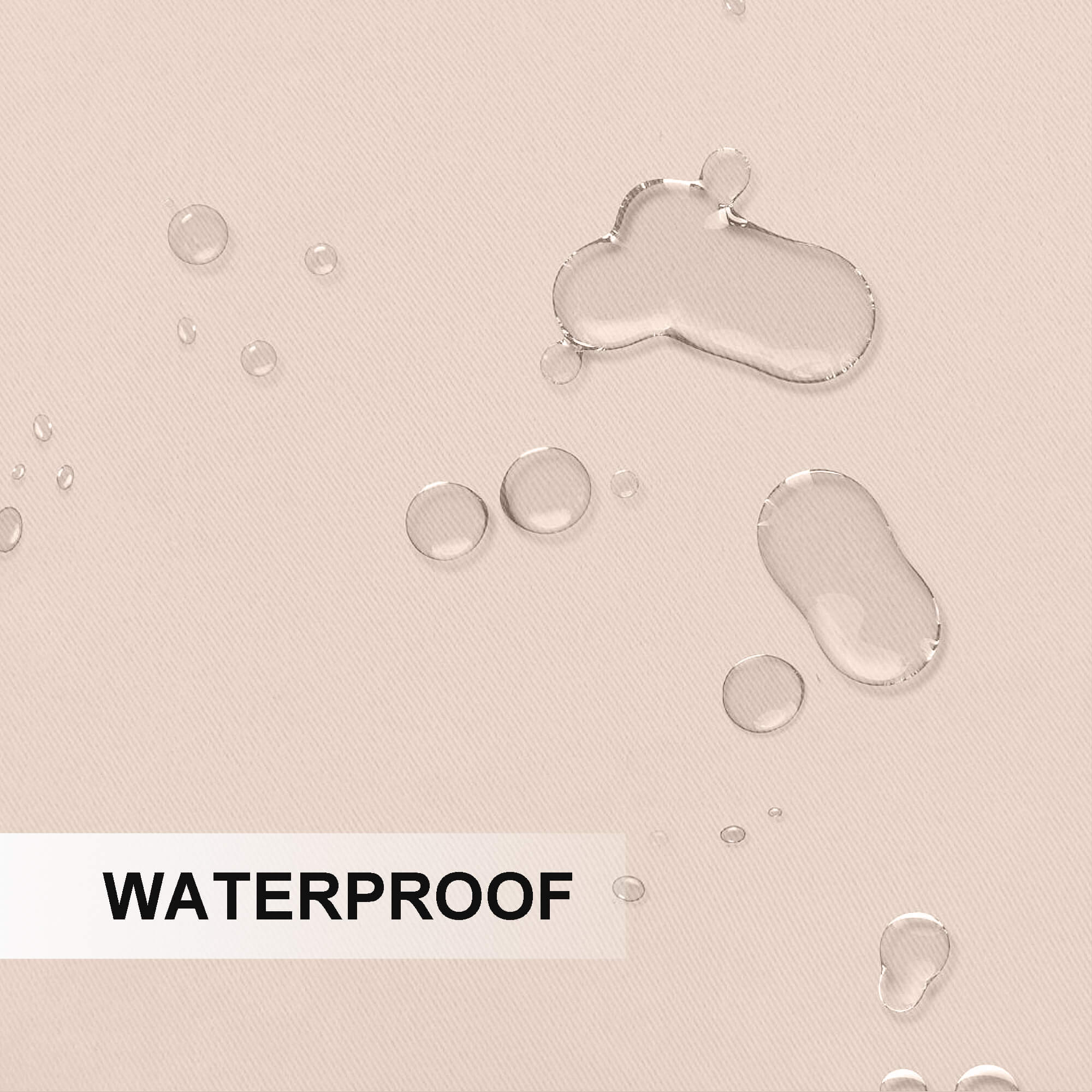 Outdoor Curtains Waterproof Tab Top 1 Panel - Peach