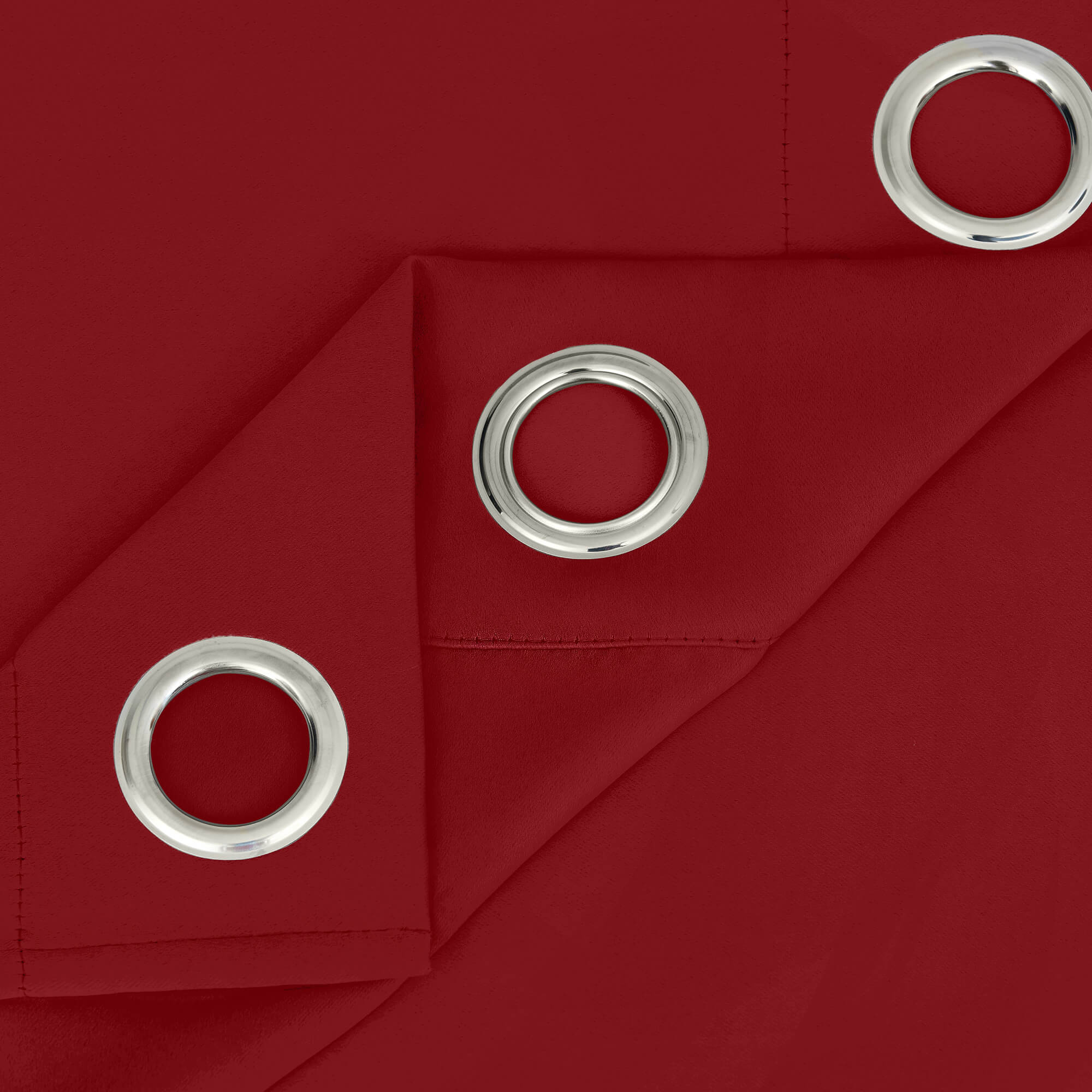 Snowcity Outdoor Curtains Waterproof Grommet Top & Bottom 1 Panel - Red