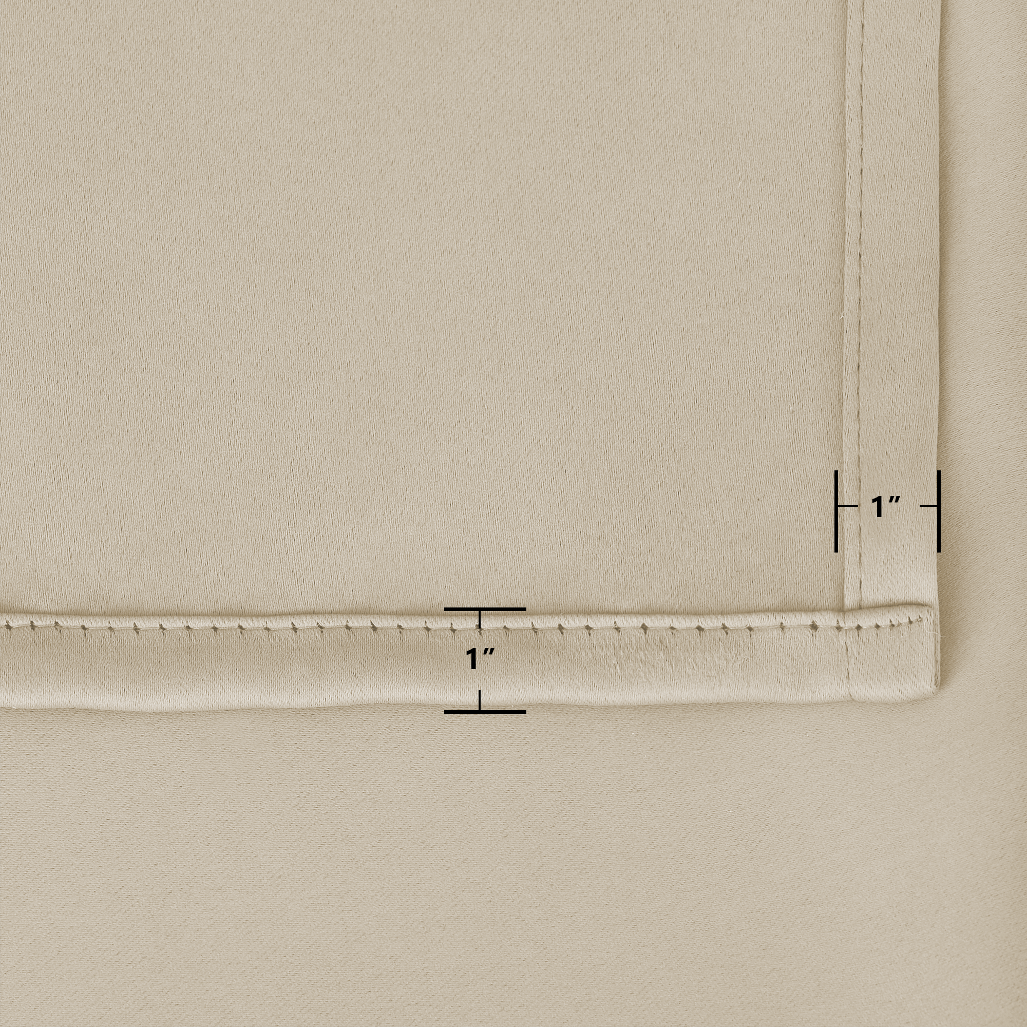 Snowcity Outdoor Curtains Waterproof Grommet Top 1 Panel - Biscotti Beige