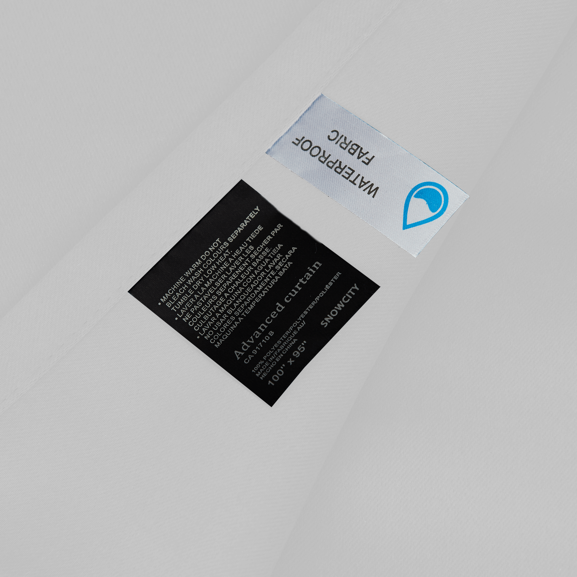 Snowcity Outdoor Curtains Waterproof Grommet Top 1 Panel - White