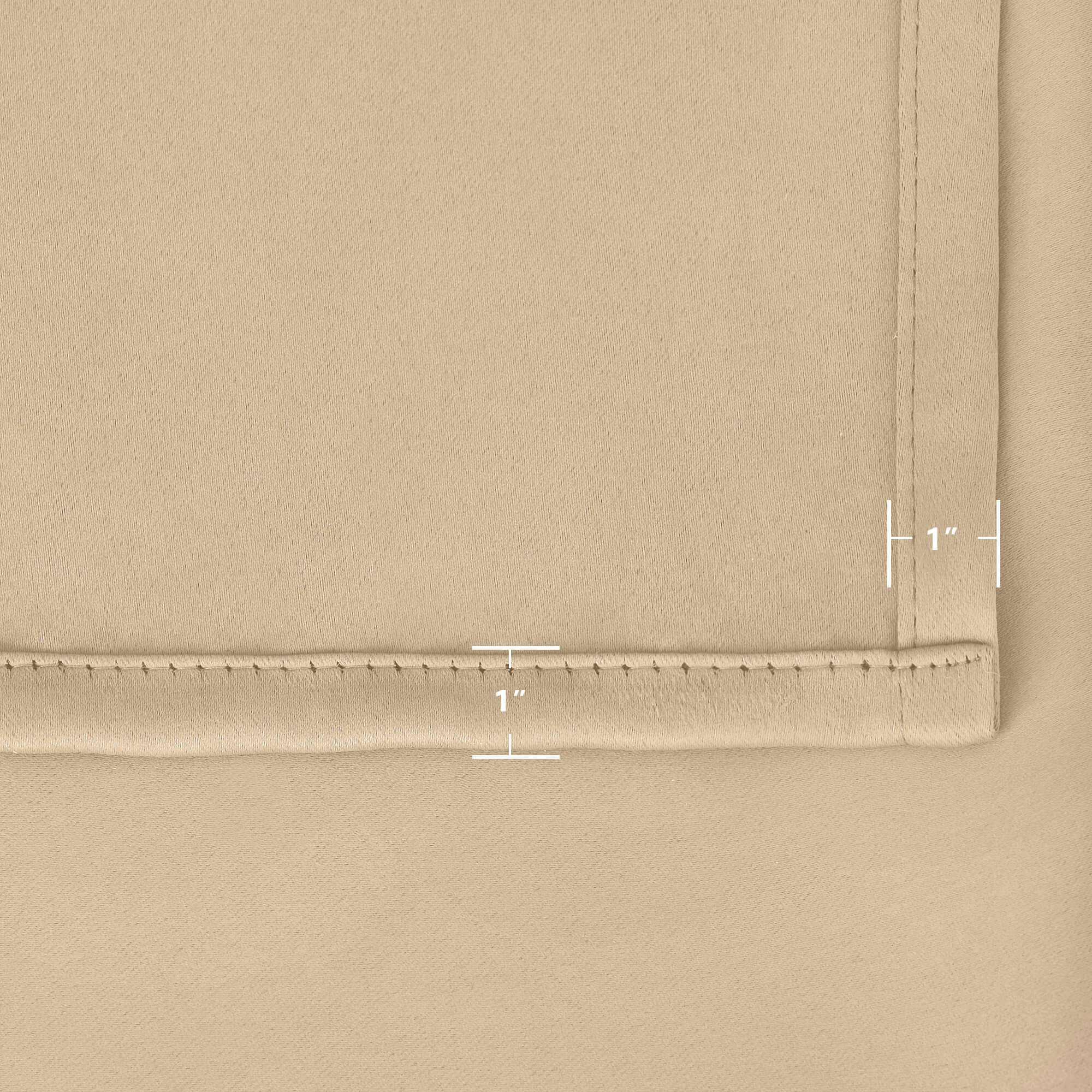 Snowcity Outdoor Curtains Waterproof Grommet Top & Bottom 1 Panel - Camel