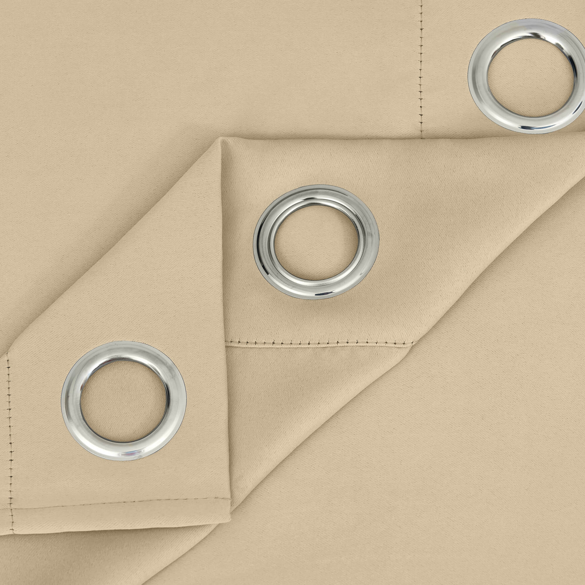 Snowcity Outdoor Curtains Waterproof Grommet Top & Bottom 1 Panel - Camel