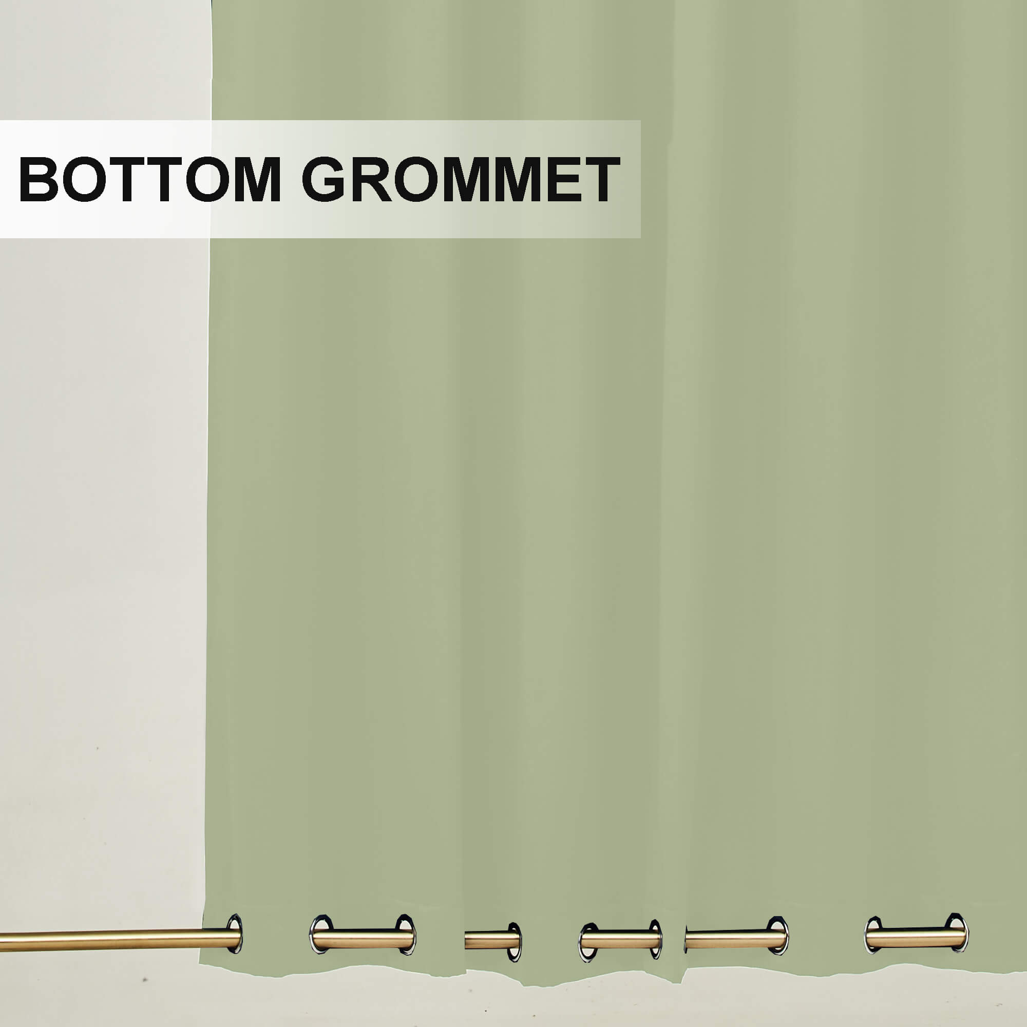 Snowcity Outdoor Curtains Waterproof Grommet Top & Bottom 1 Panel - Macaw