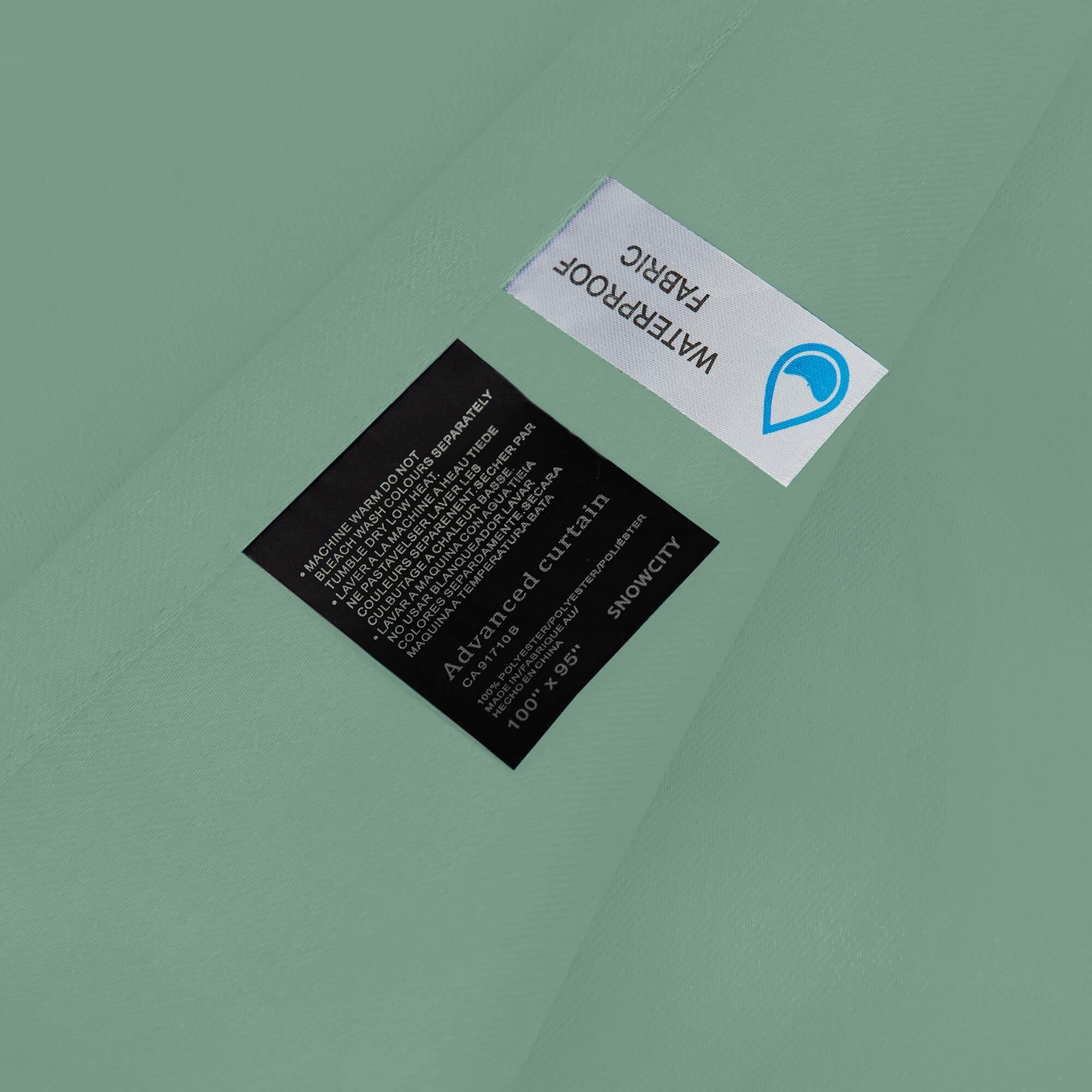 Outdoor Curtains Waterproof Tab Top 1 Panel - Green