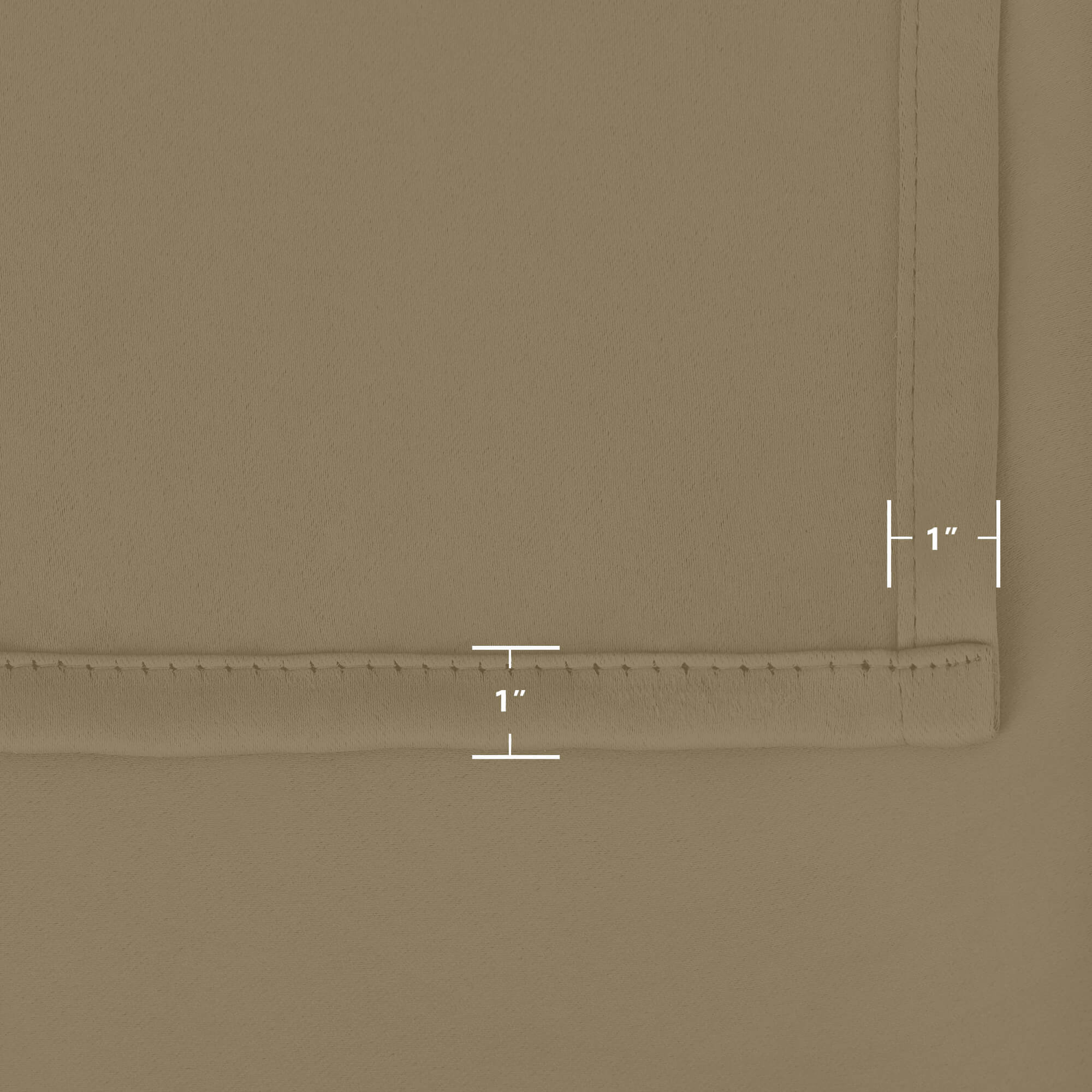 Outdoor Curtains Waterproof Tab Top 1 Panel - Khaki