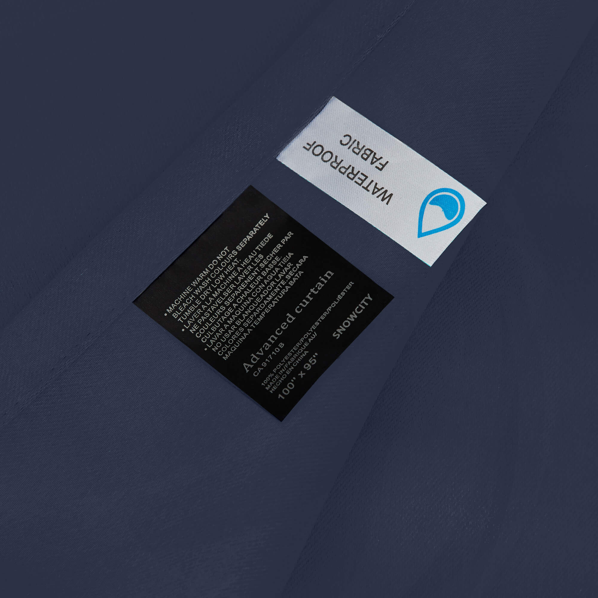 Outdoor Curtains Waterproof Tab Top 1 Panel - Prussian blue