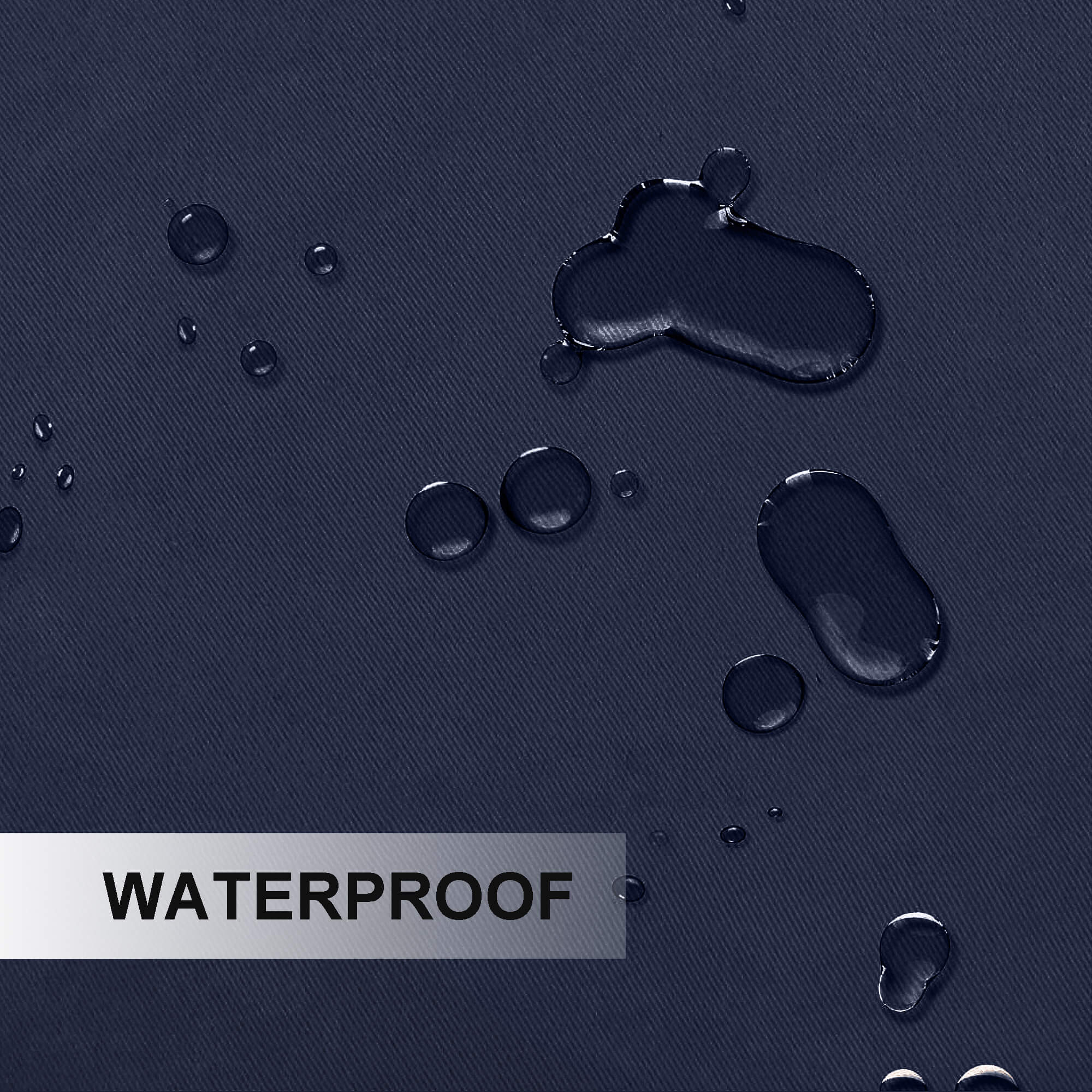 Outdoor Curtains Waterproof Tab Top 1 Panel - Prussian blue