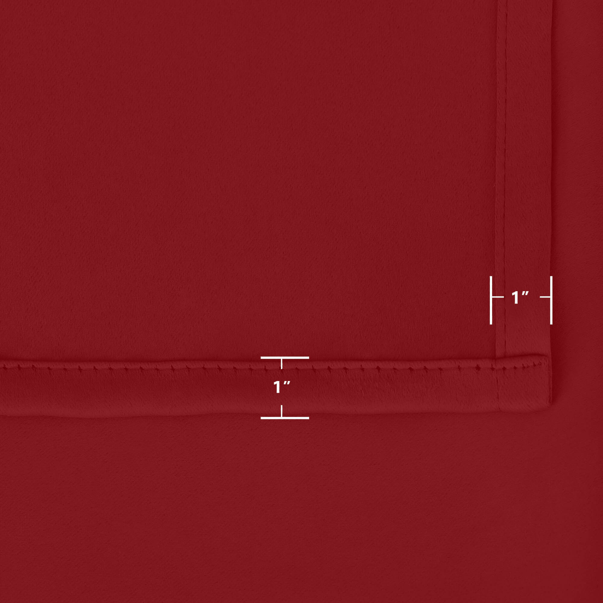 Outdoor Curtains Waterproof Tab Top 1 Panel - Red