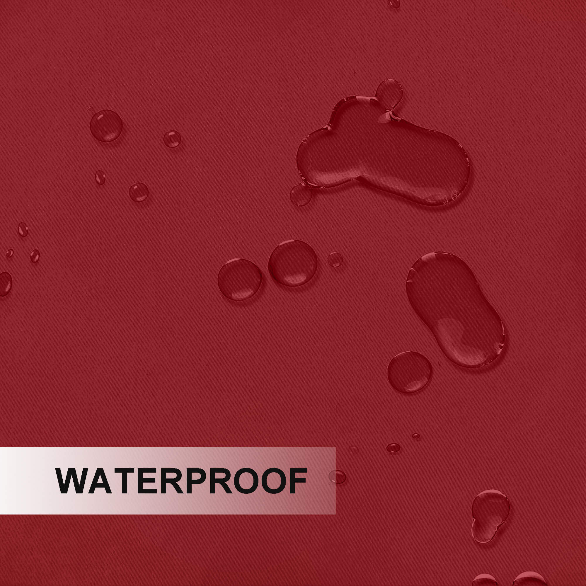 Outdoor Curtains Waterproof Tab Top 1 Panel - Red