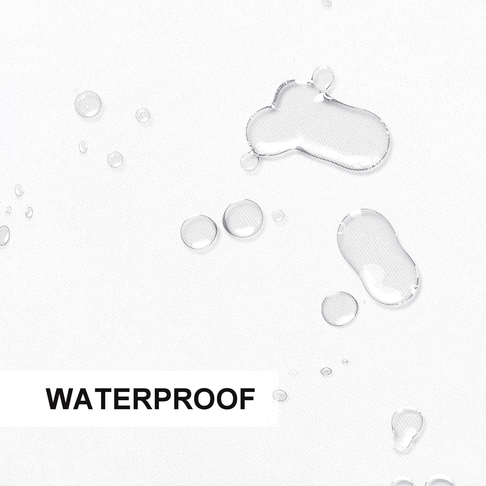 Outdoor Curtains Waterproof Tab Top 1 Panel - White