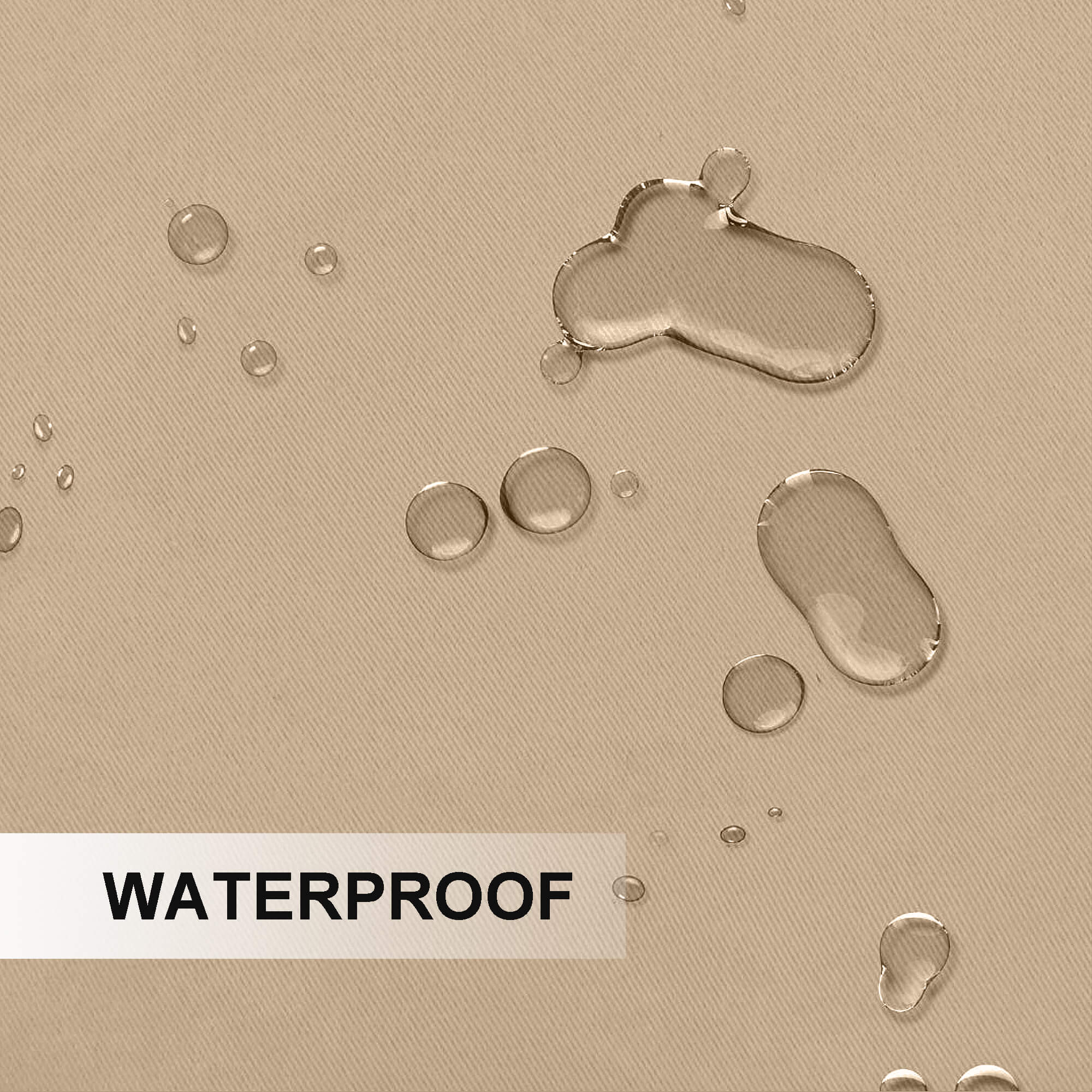 Outdoor Curtains Waterproof Tab Top 1 Panel - Camel