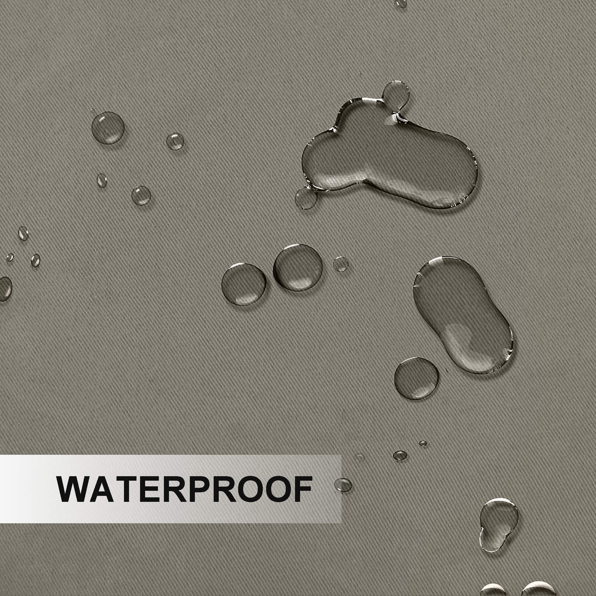 Outdoor Curtains Waterproof Tab Top 1 Panel - Taupe