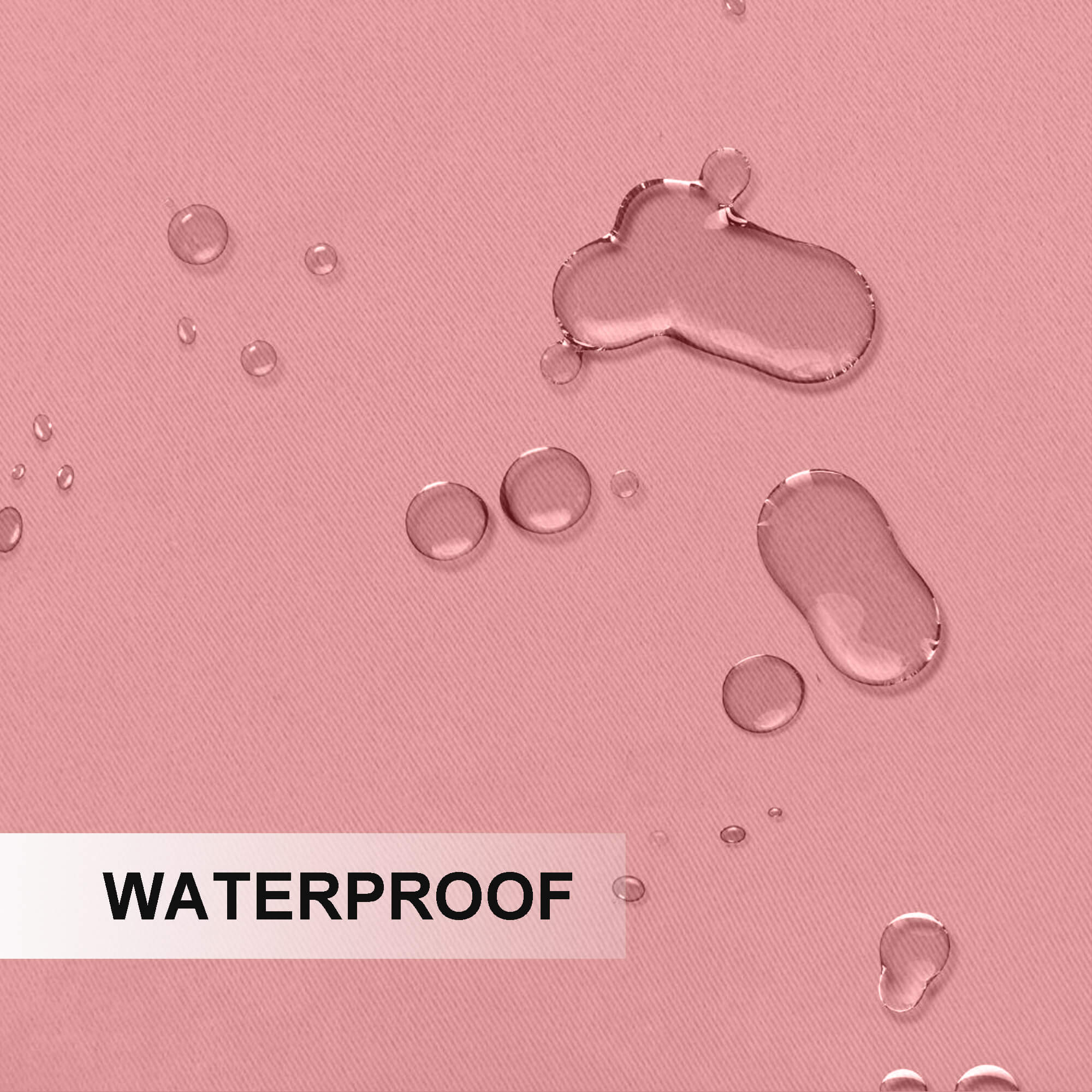 Outdoor Curtains Waterproof Tab Top 1 Panel - Pink