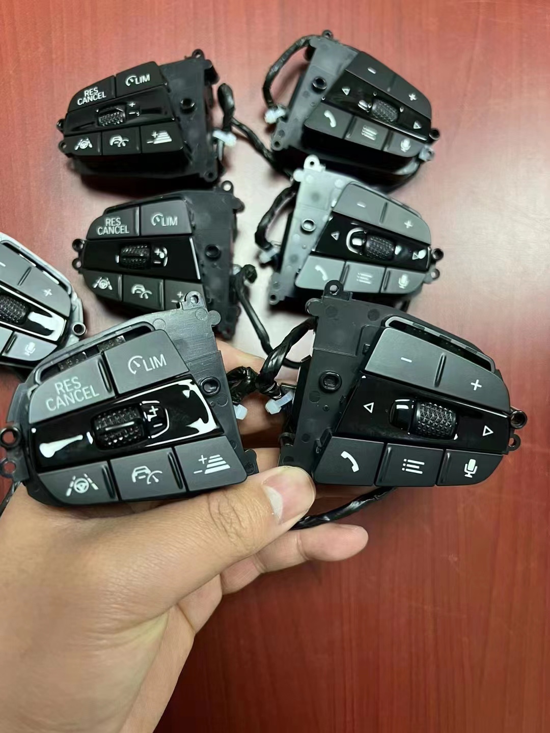 Steering wheel button