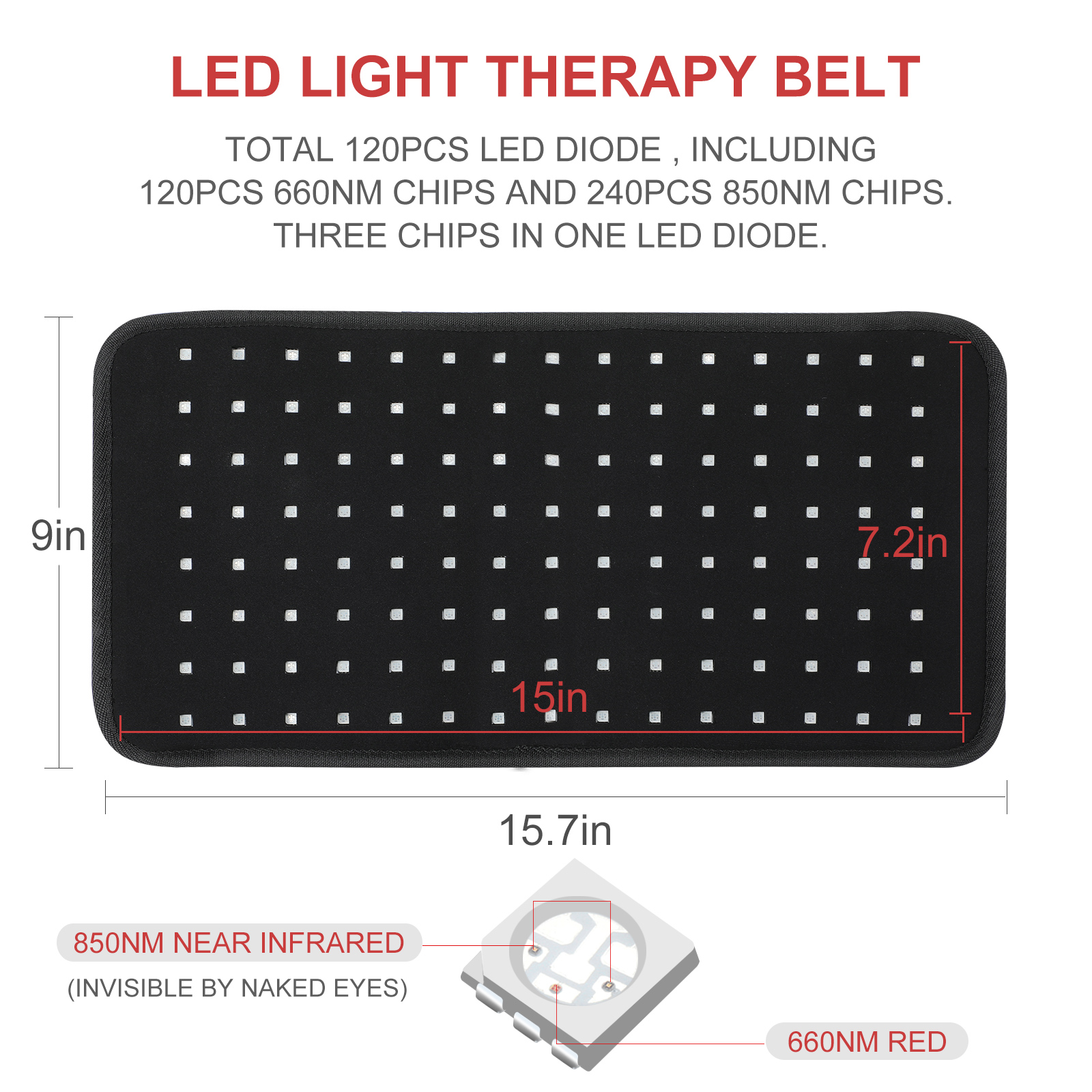 HORSE RED LIGHT THERAPY MAT (SIZE )