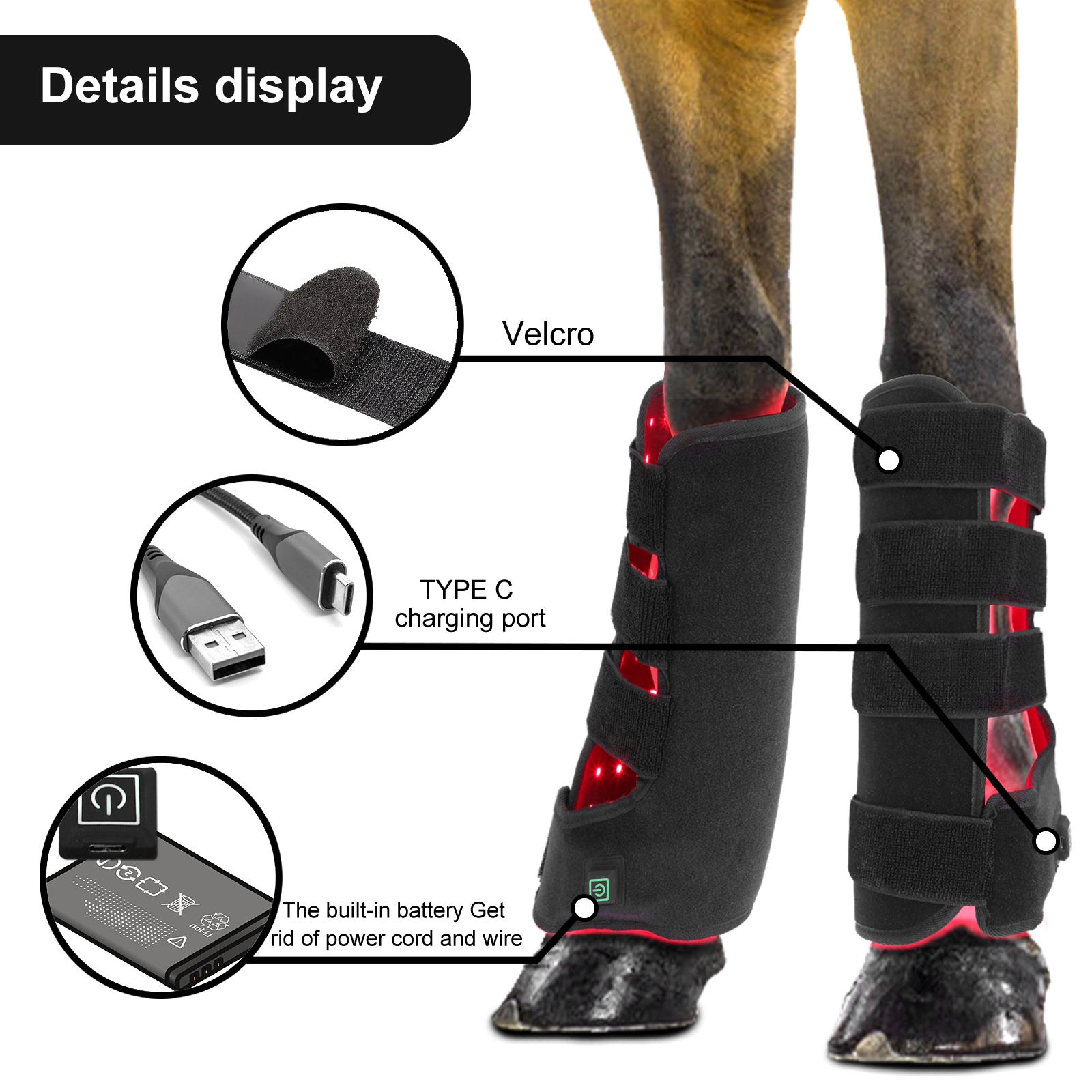 Infrared boots for horses best sale