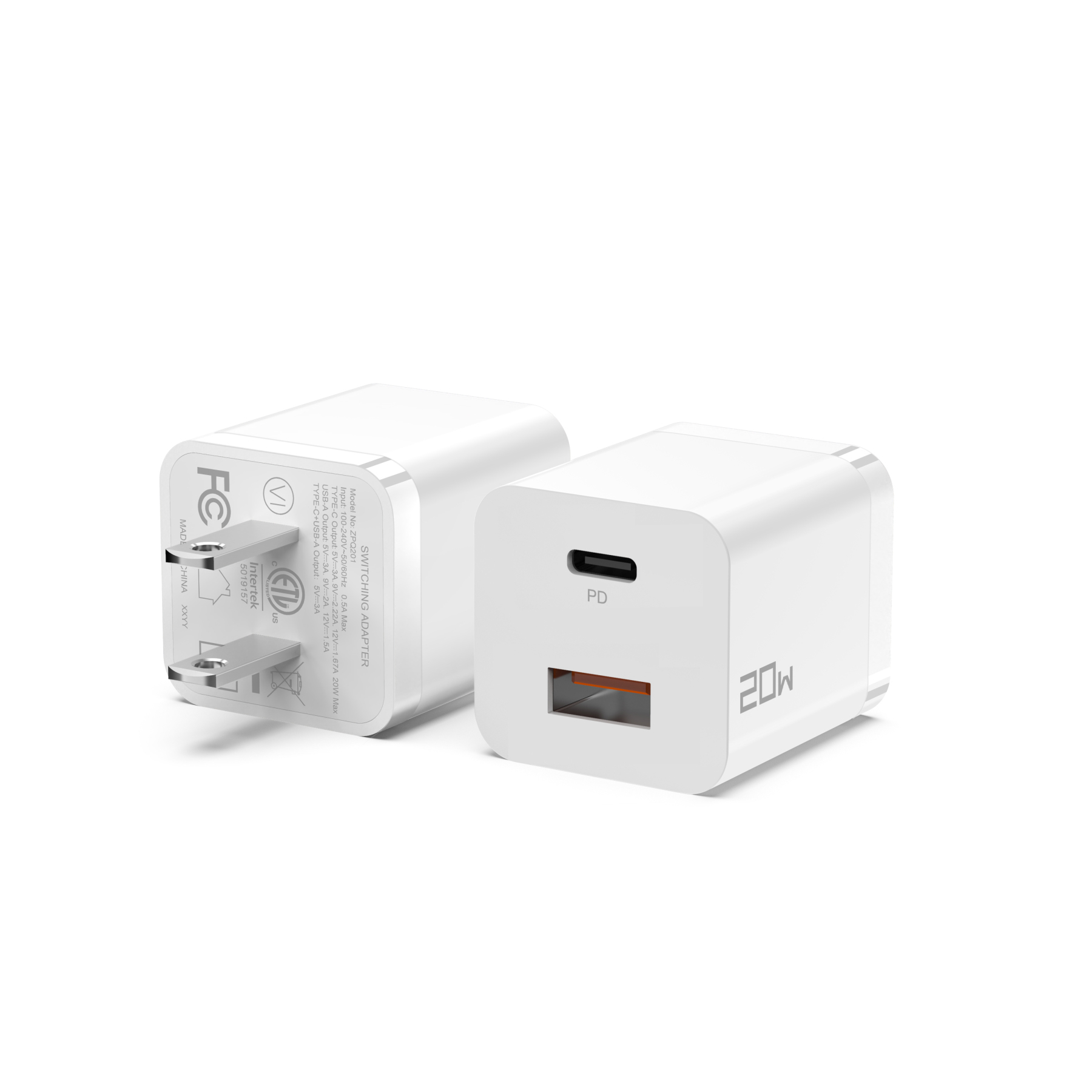 ARSMEL 20W Dual Port USB-C Power Charger